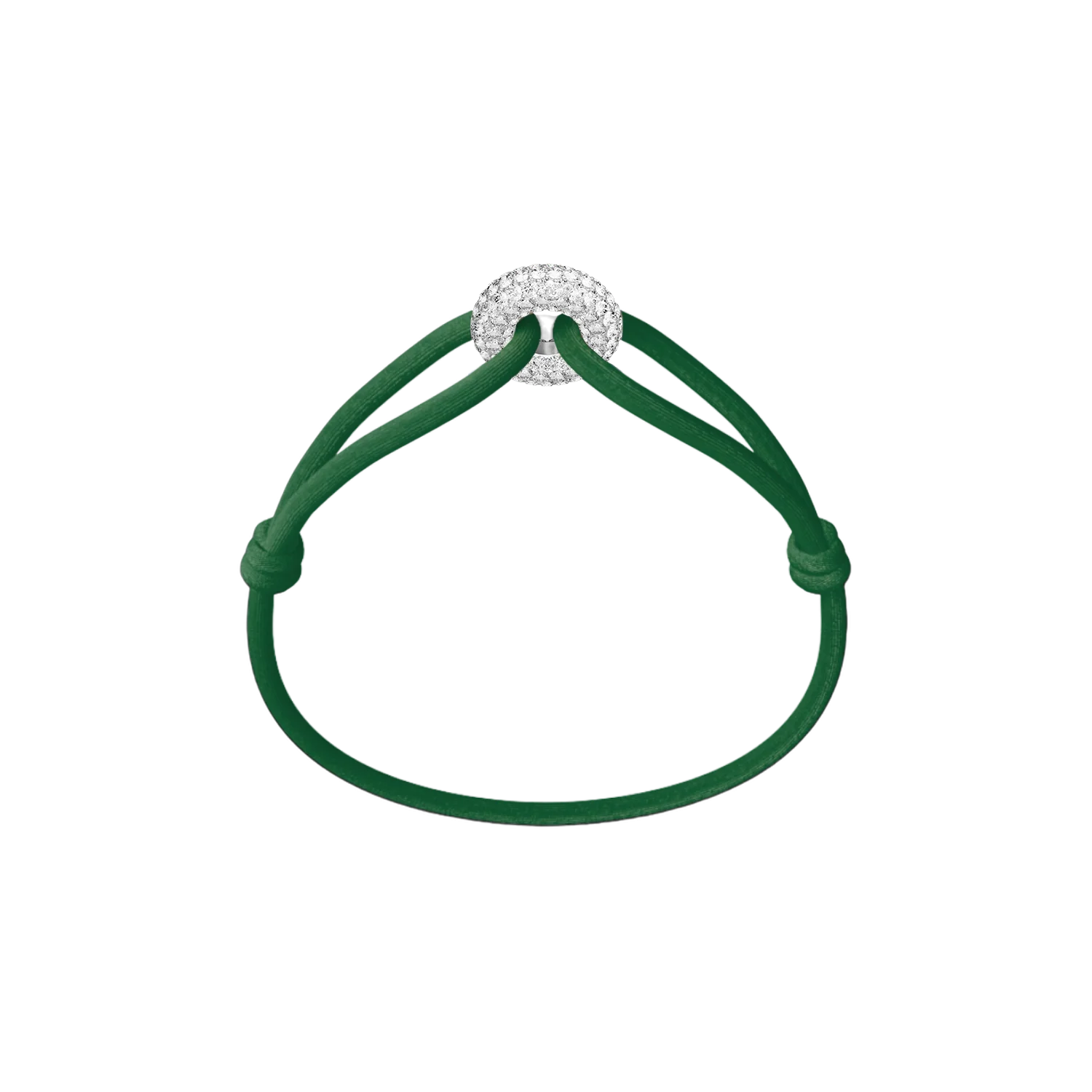 Silver Soho Pavé Cord Bracelet - Image 6