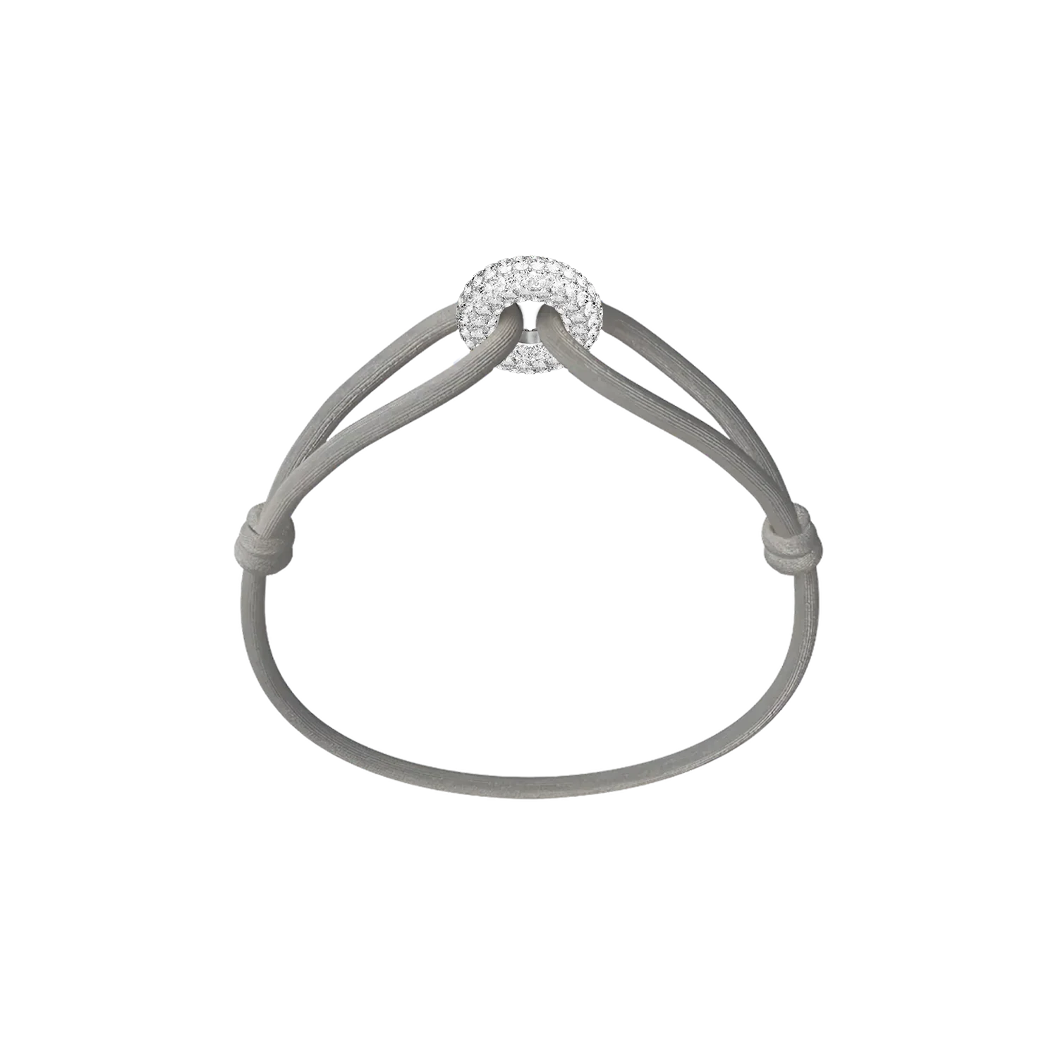 Silver Soho Pavé Cord Bracelet - Image 7