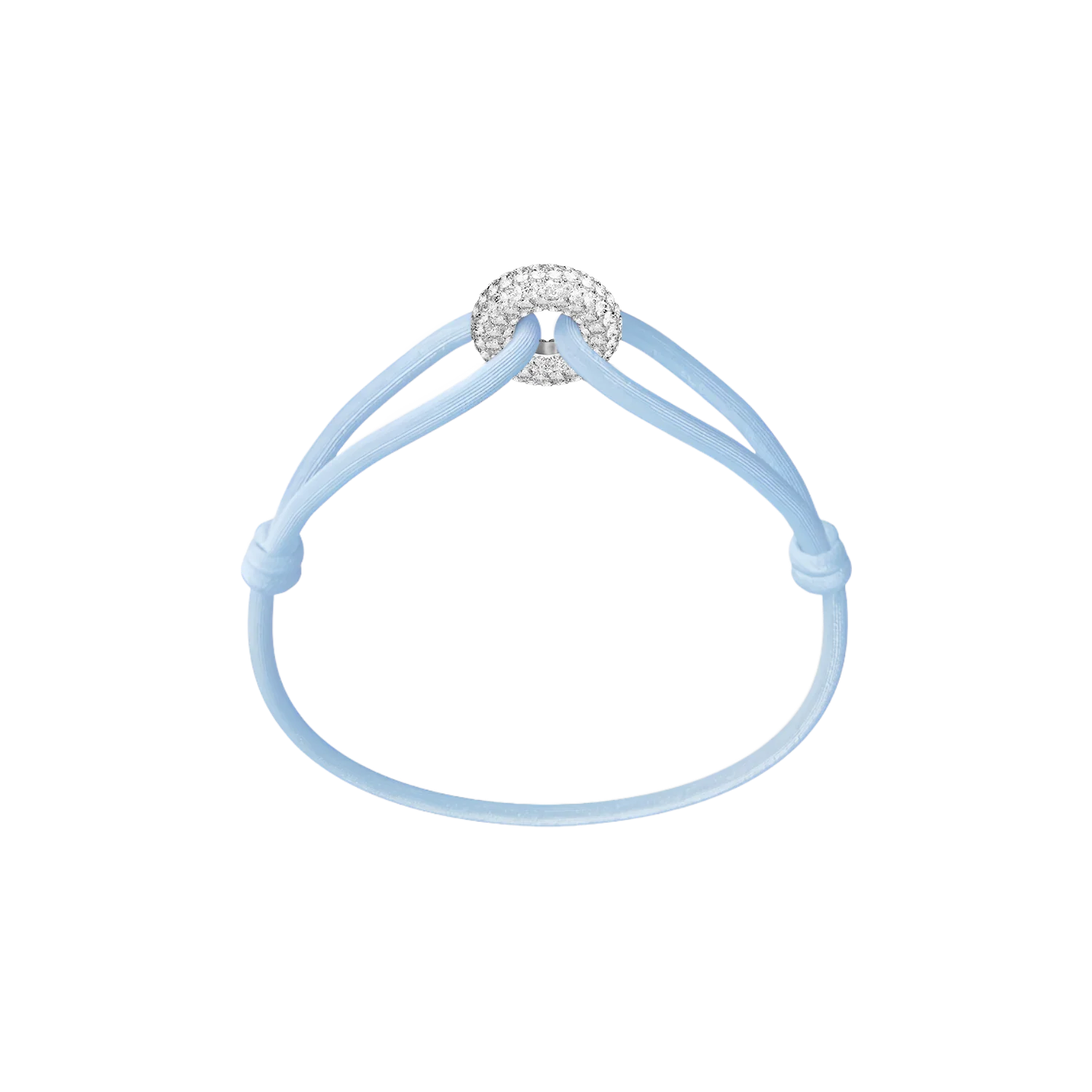 Silver Soho Pavé Cord Bracelet - Image 8