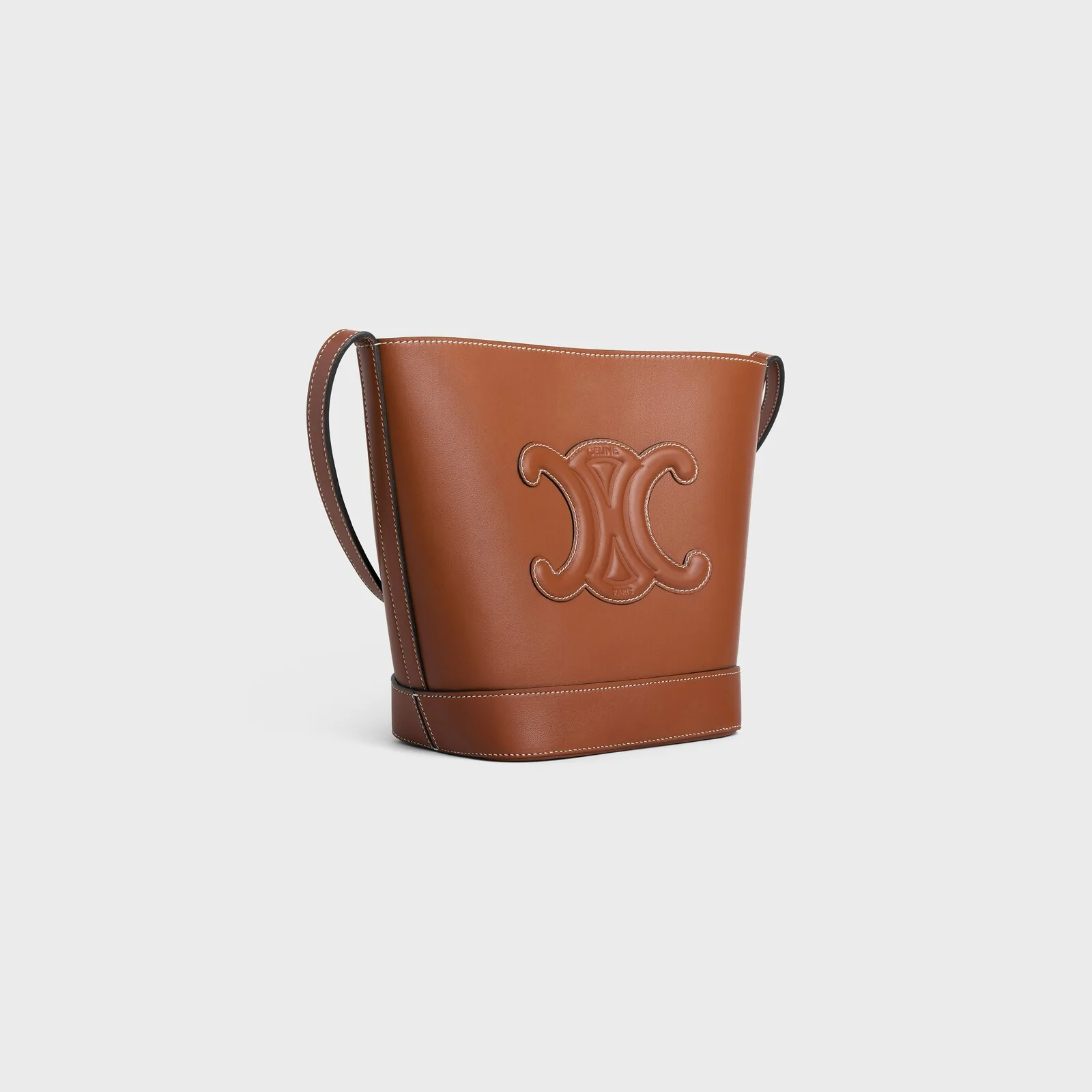 Small Bucket Cuir Triomphe In Smooth Calfskin - Image 2