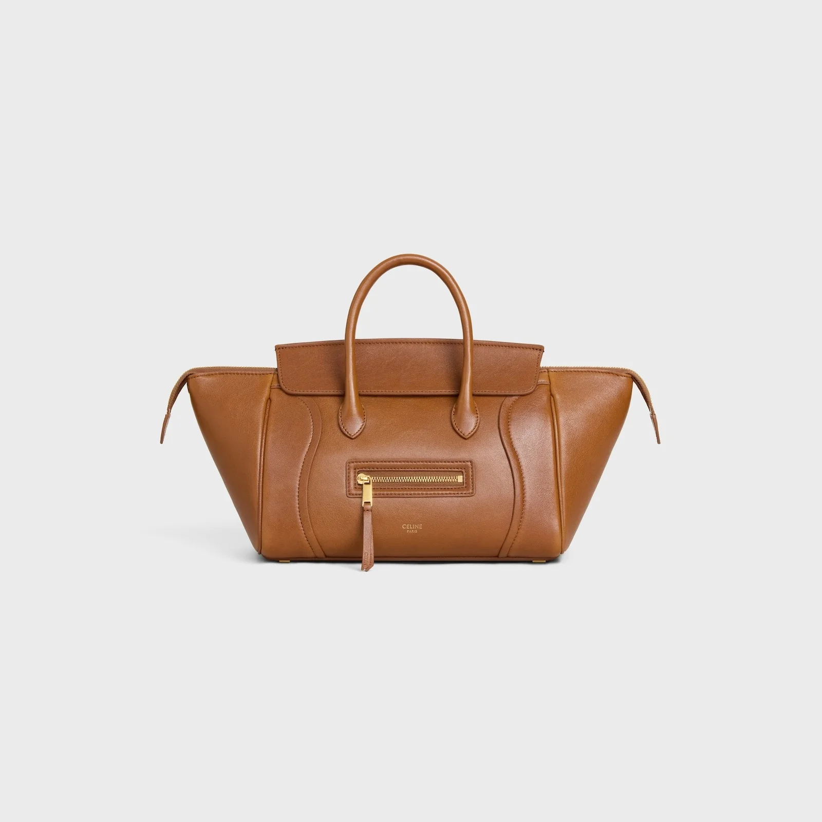 Small New Luggage In Supple Shiny Lambskin
