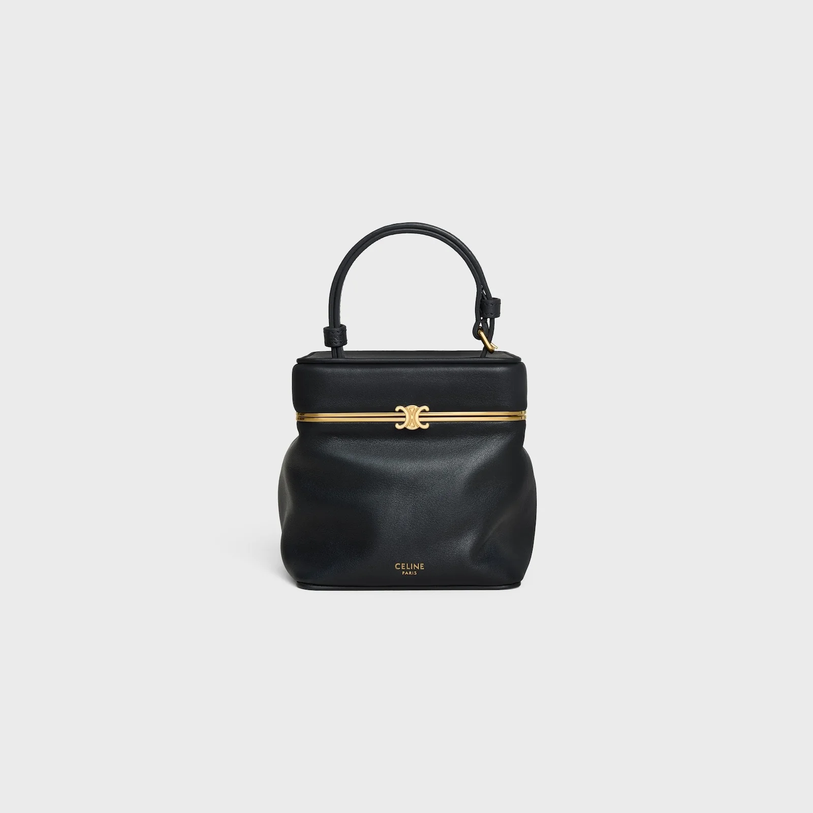 Small Triomphe Frame In Supple Calfskin