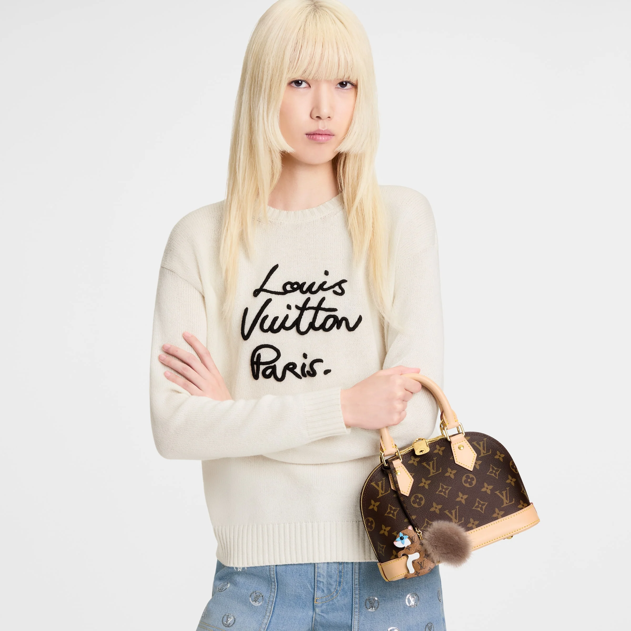 Squirrel LV Furry Friend Bag Charm - Image 2