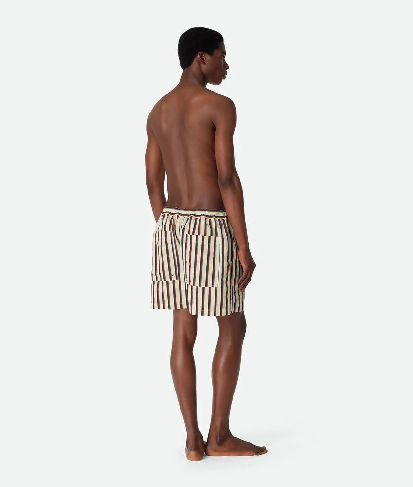 Stripe Nylon Swim Shorts - Image 3