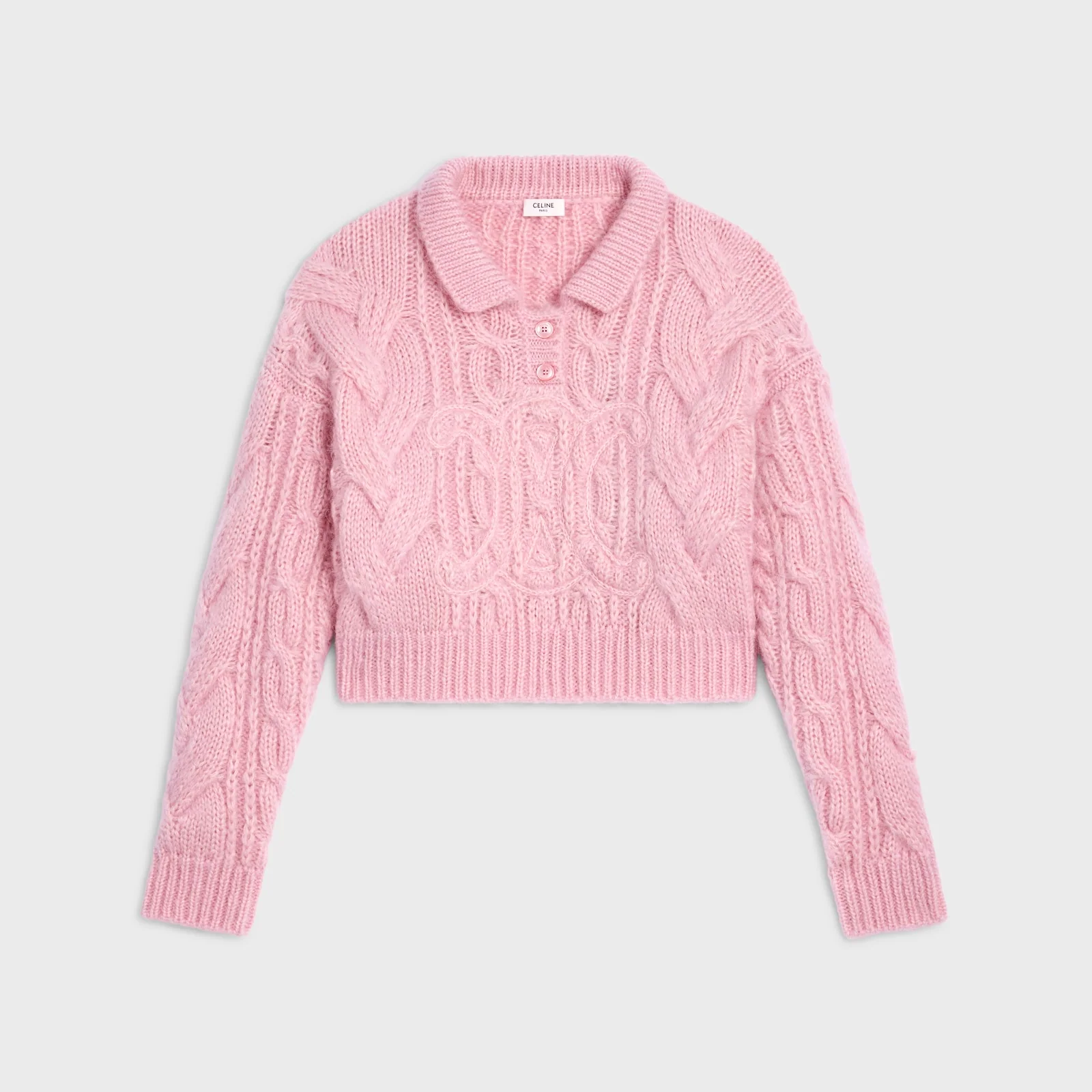 Sweater In Aran Mohair And Wool - Image 3