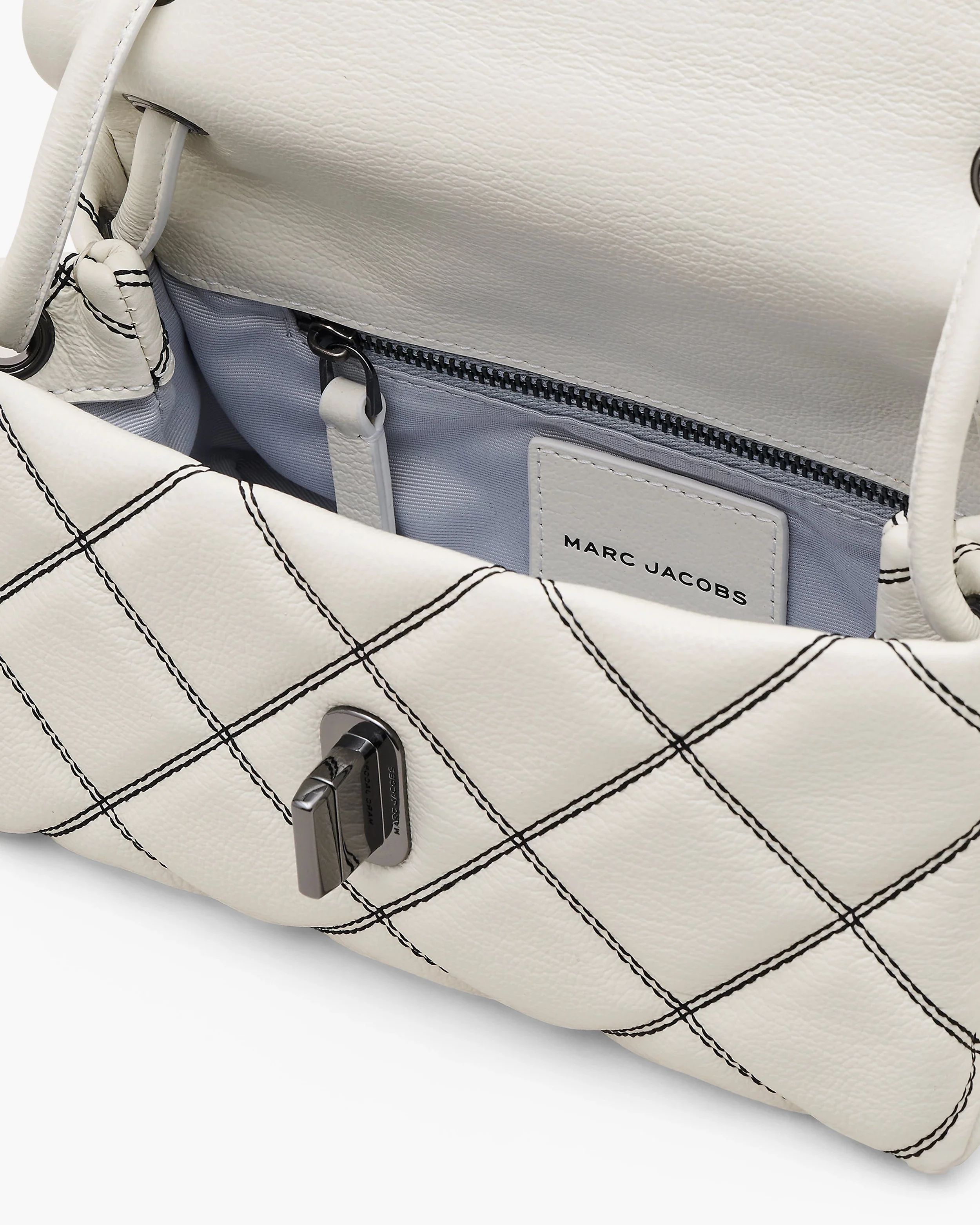 The Bi-Color Quilted Mini Dual Shoulder Bag - Image 3
