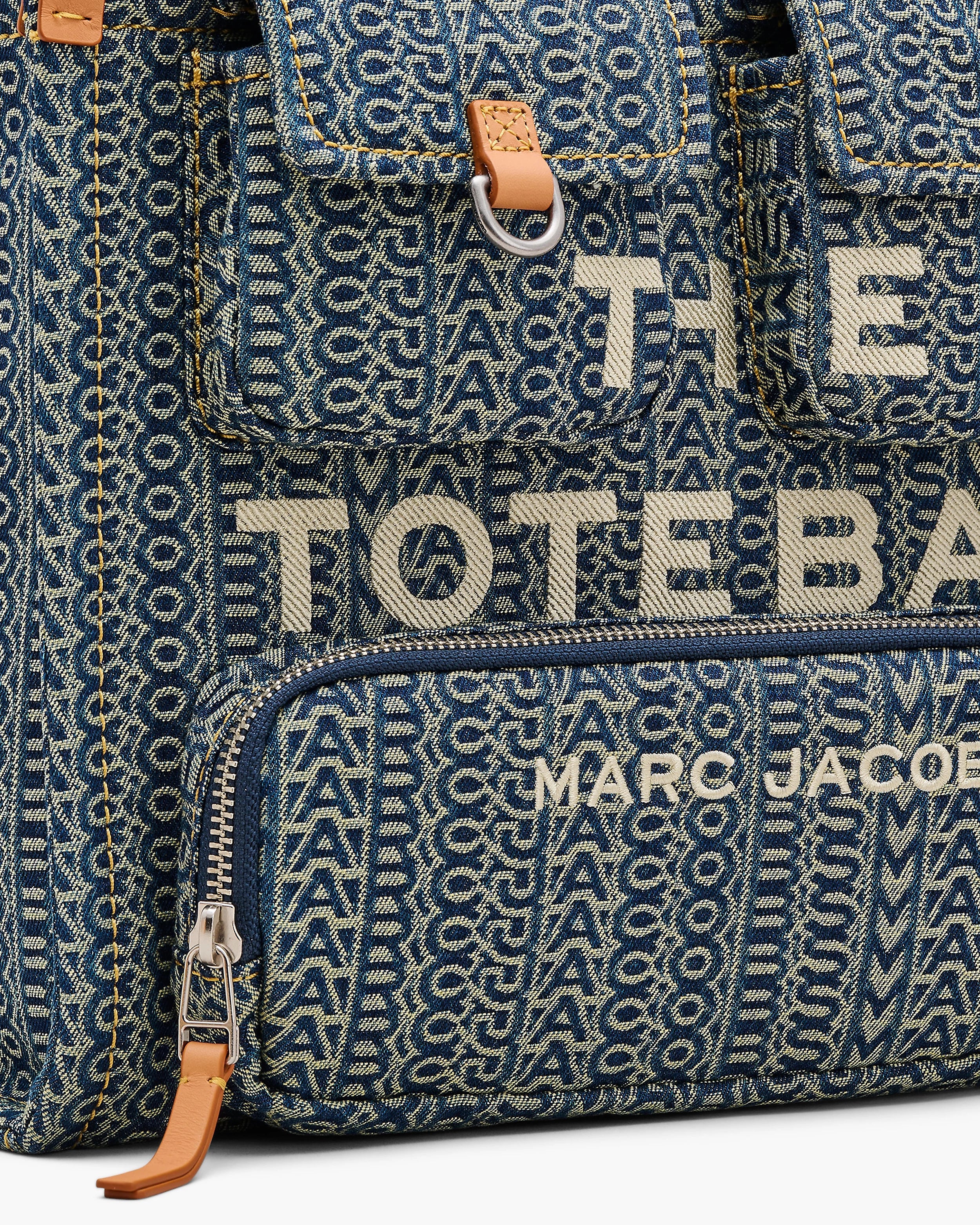 The Cargo Monogram Denim Medium Tote Bag - Image 2