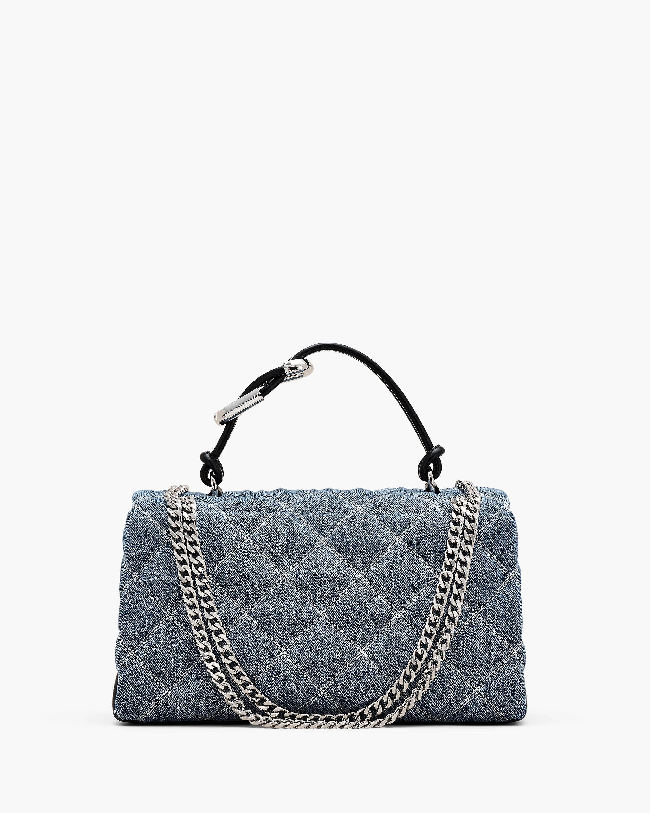 The Quilted Denim Dual Convertible Shoulder Bag - Image 4