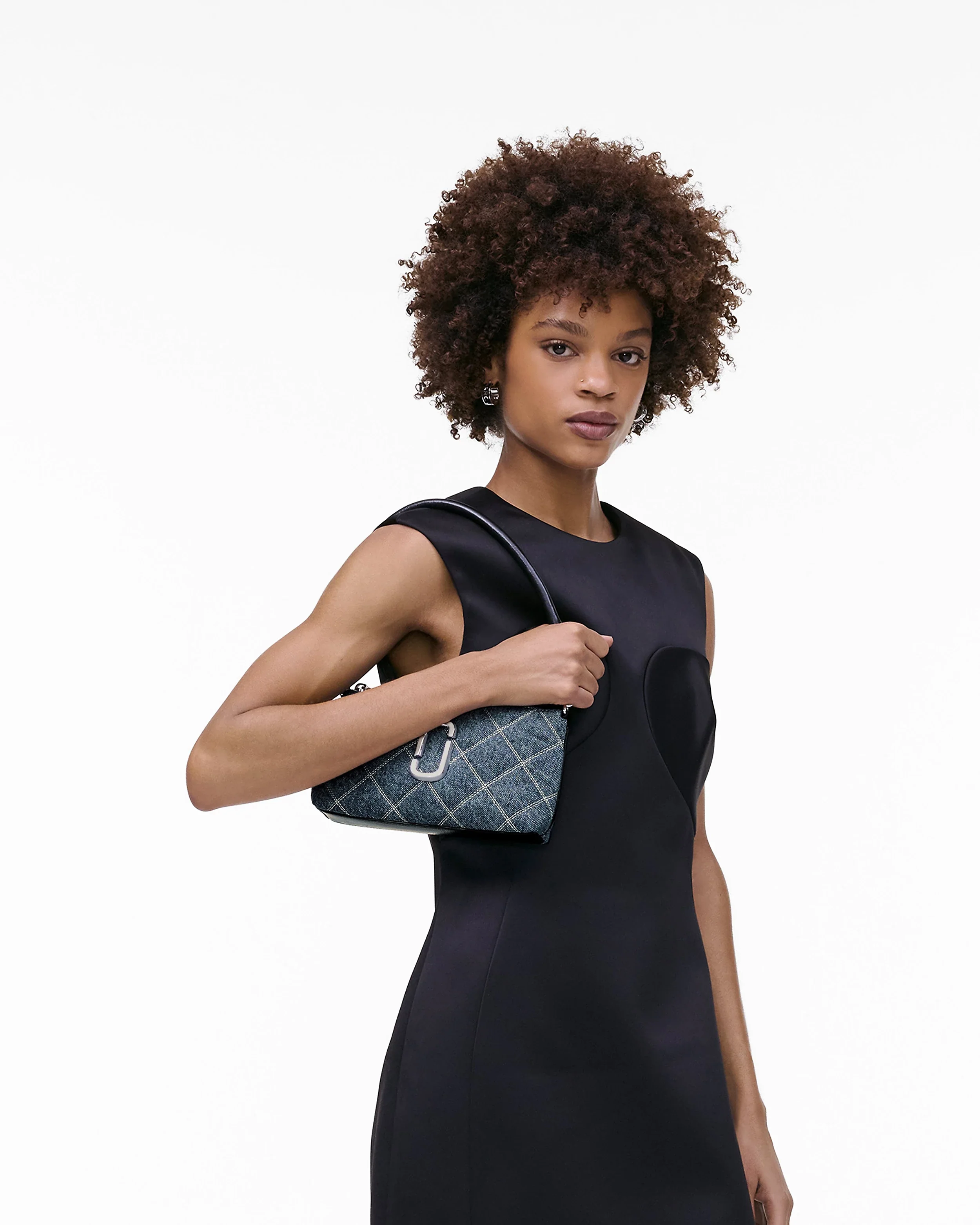 The Quilted Denim Snapshot Convertible Shoulder Bag - Image 2