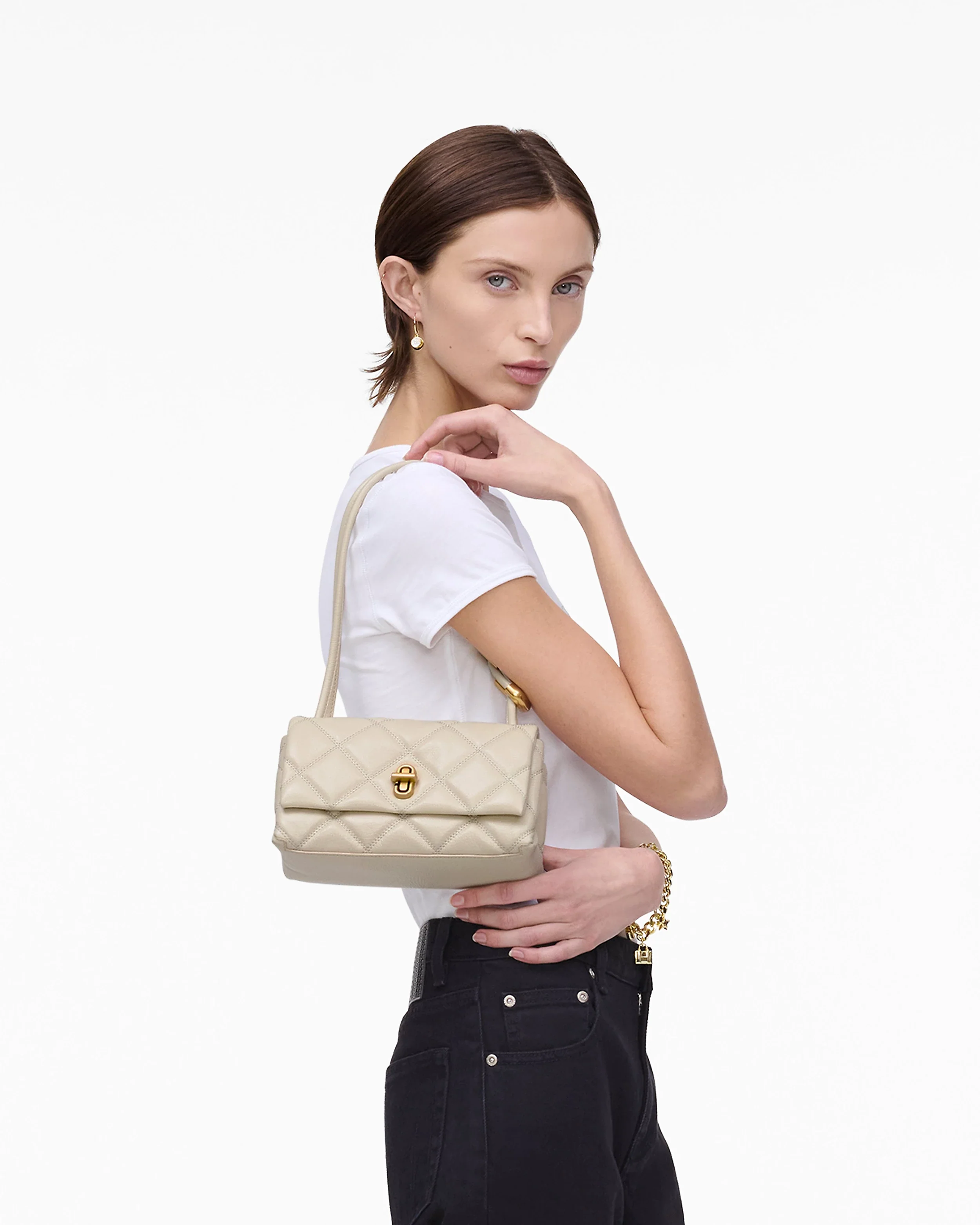 The Quilted Mini Dual Shoulder Bag - Image 5