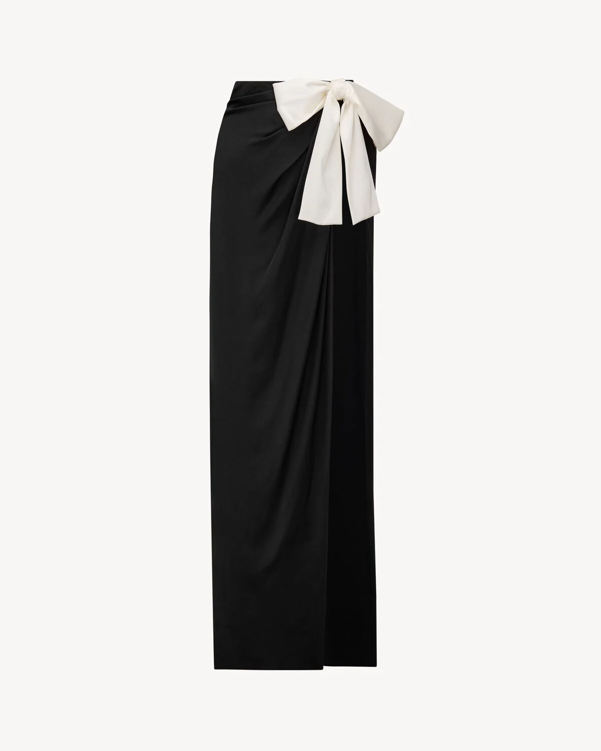 Tied Skirt In Silk Charmeuse