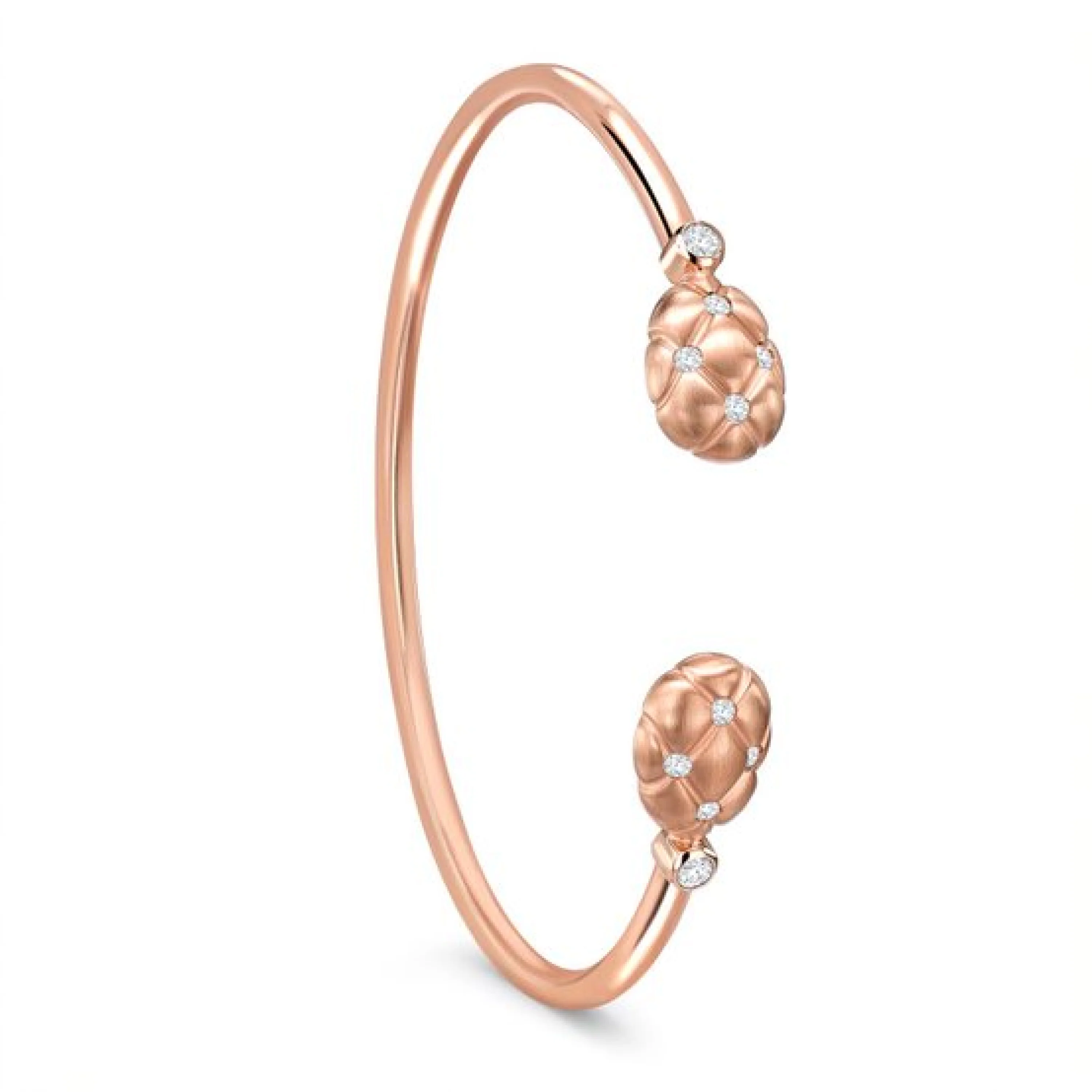 Treillage Brushed Open Set Bracelet