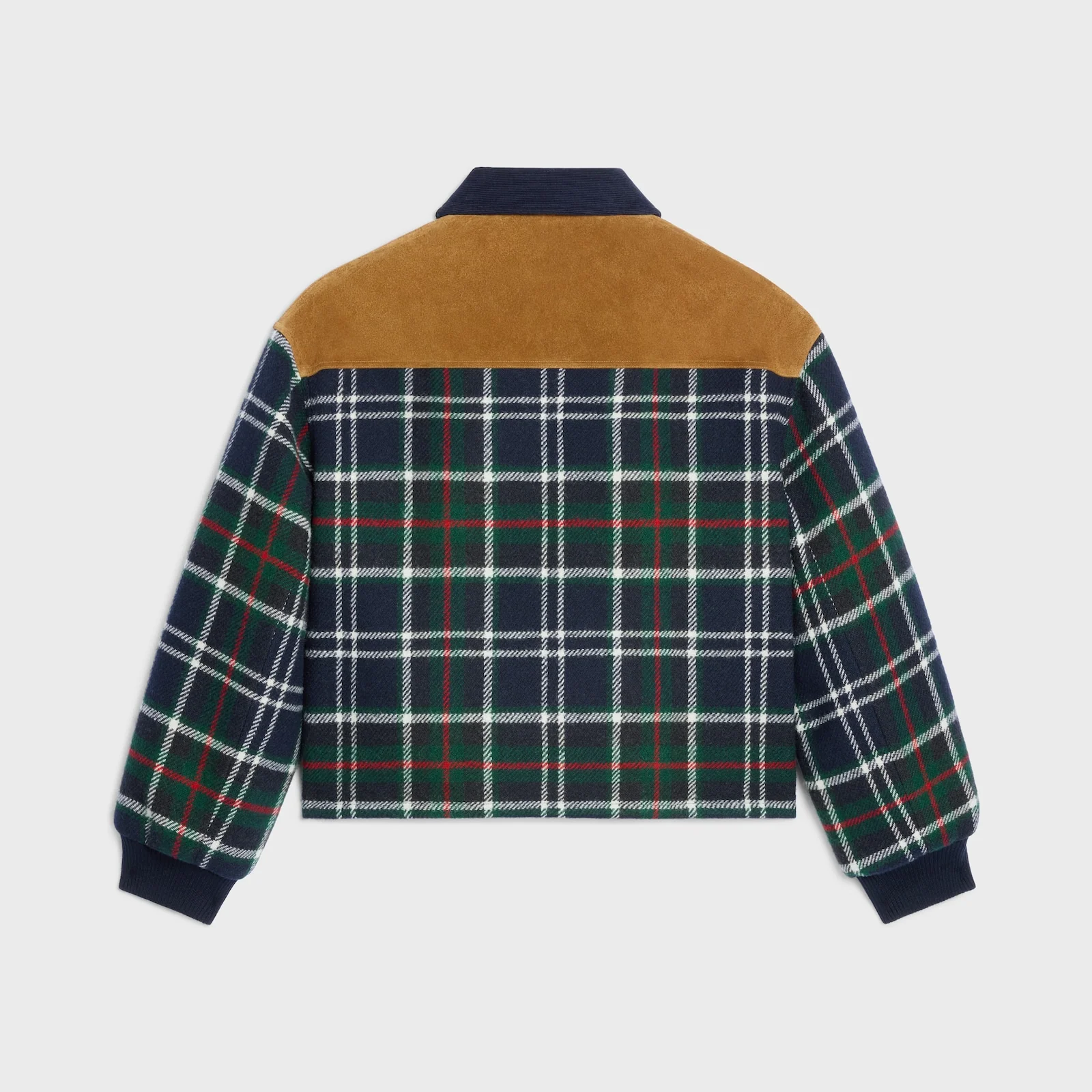Triomphe Blouson Jacket In Tartan Wool - Image 3