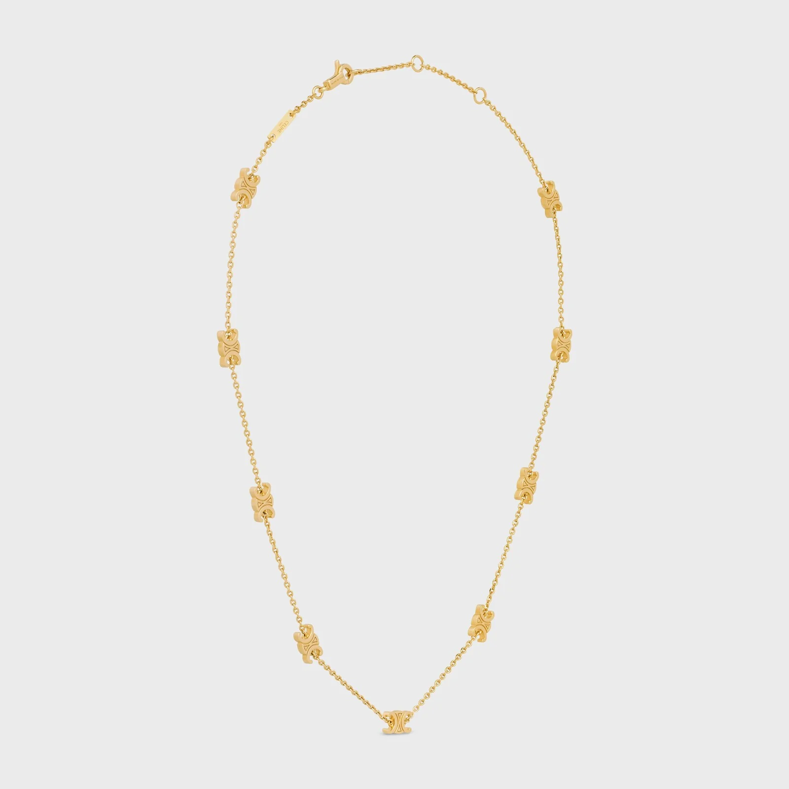 Triomphe Mini Triomphe Necklace In Brass With Gold Finish - Image 3