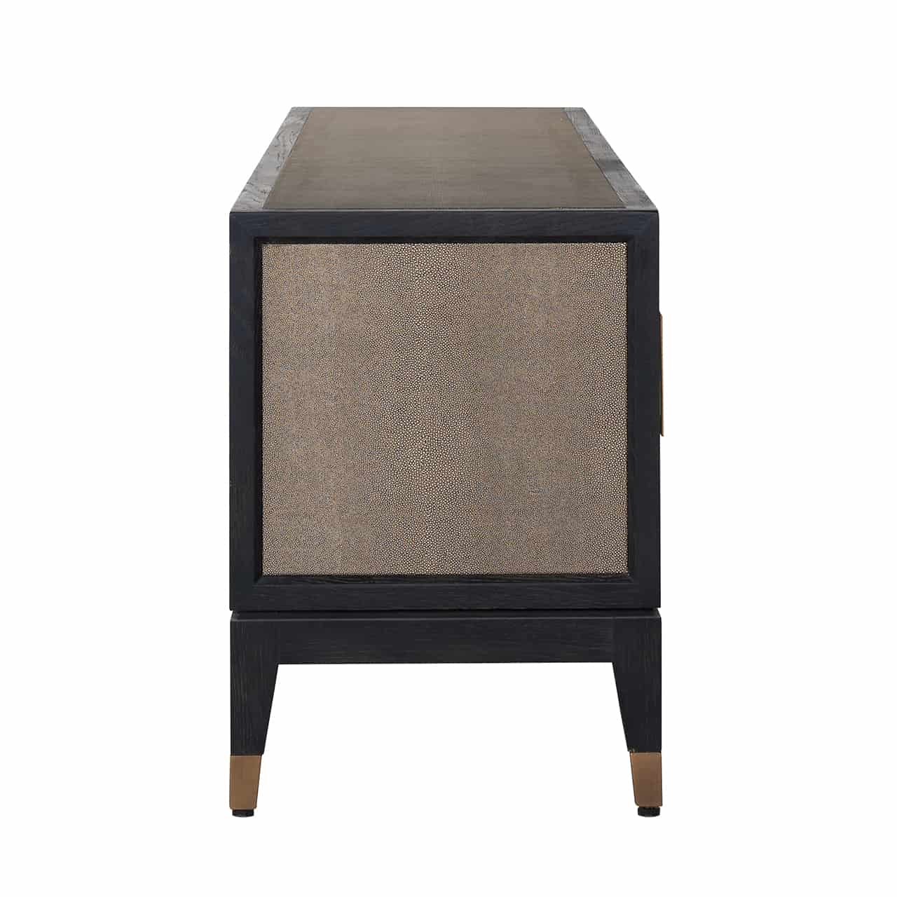 TV Bloomingville dresser 4-door shagreen (Gold) - Image 2