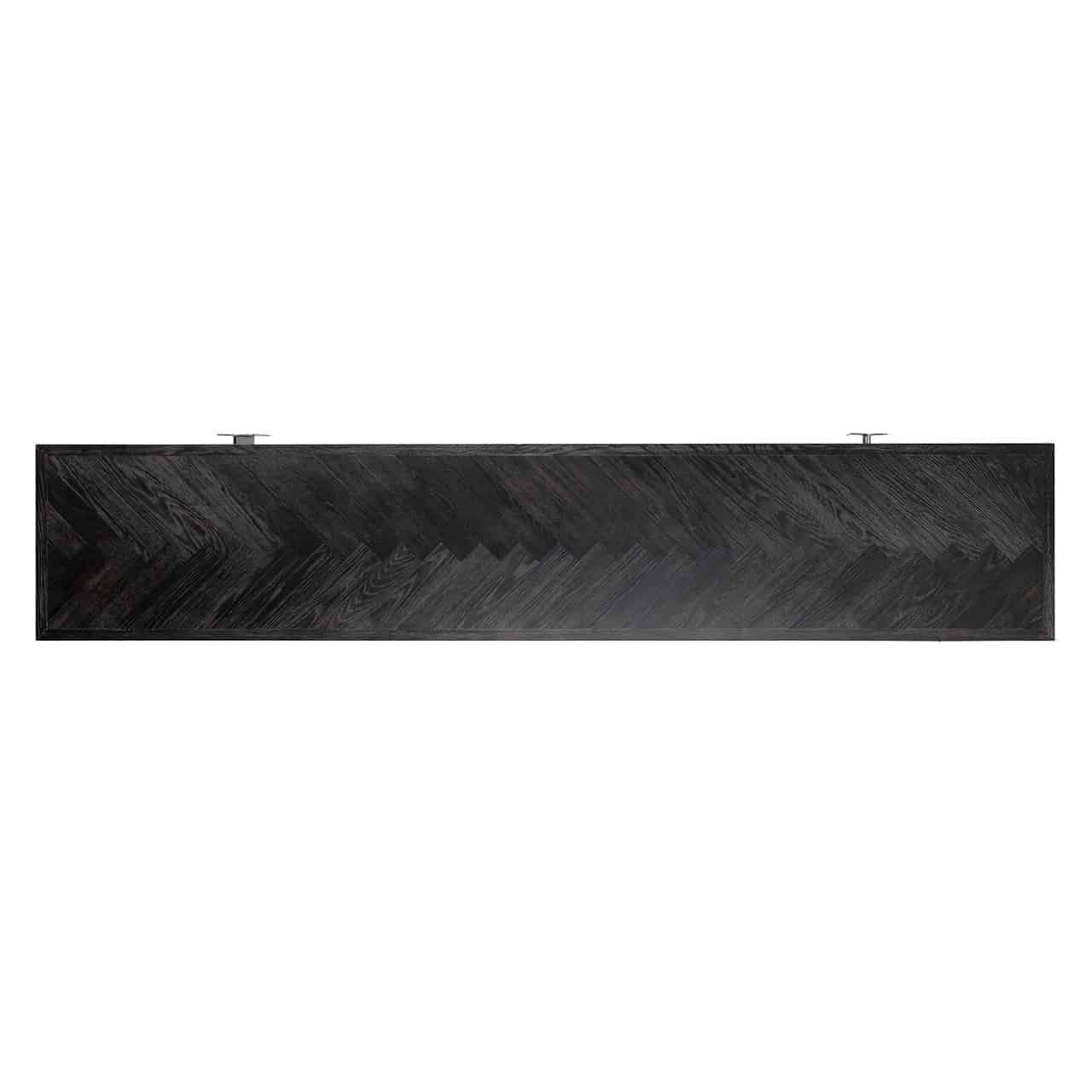 TV Sideboard 220 Blackbone Silver 4-Doors - Image 4