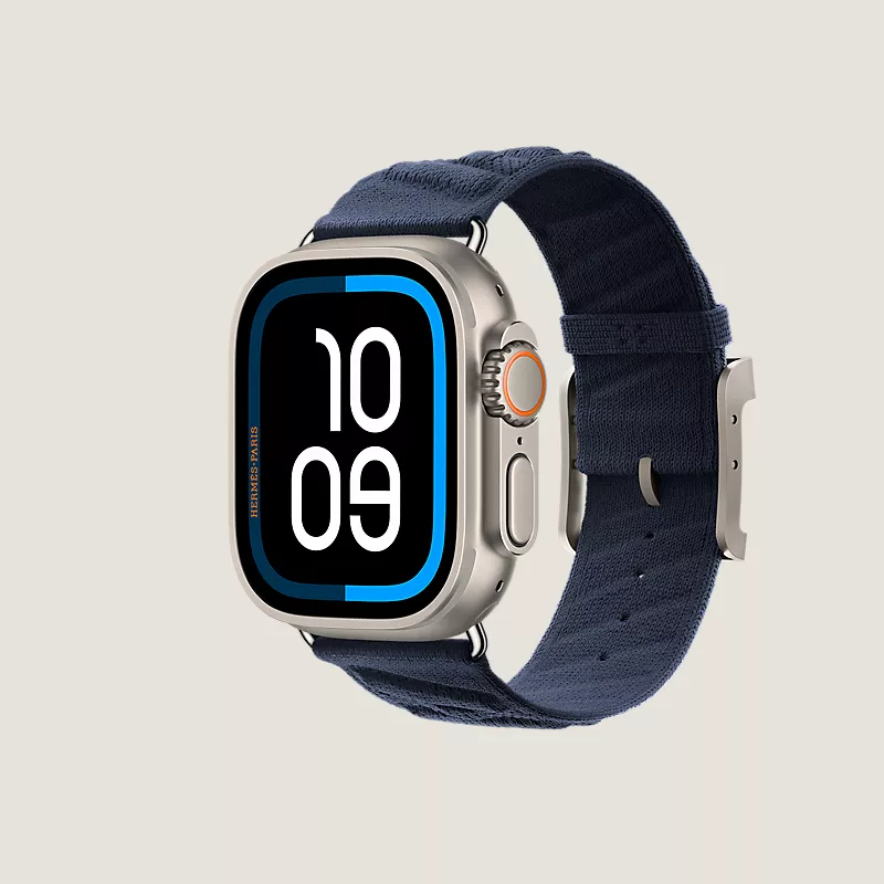 Ultra 3 case & Band Apple Watch Hermès Ultra Single Tour 49 mm En Mer - Image 4