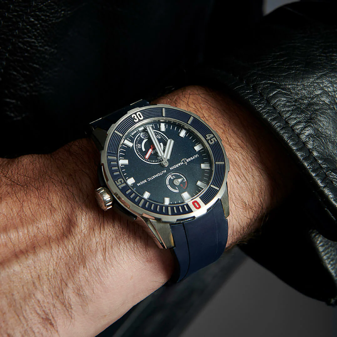Ulysse Nardin - Diver Chronometer Blue - Rubber & Titanium Strap - 44mm - Image 2