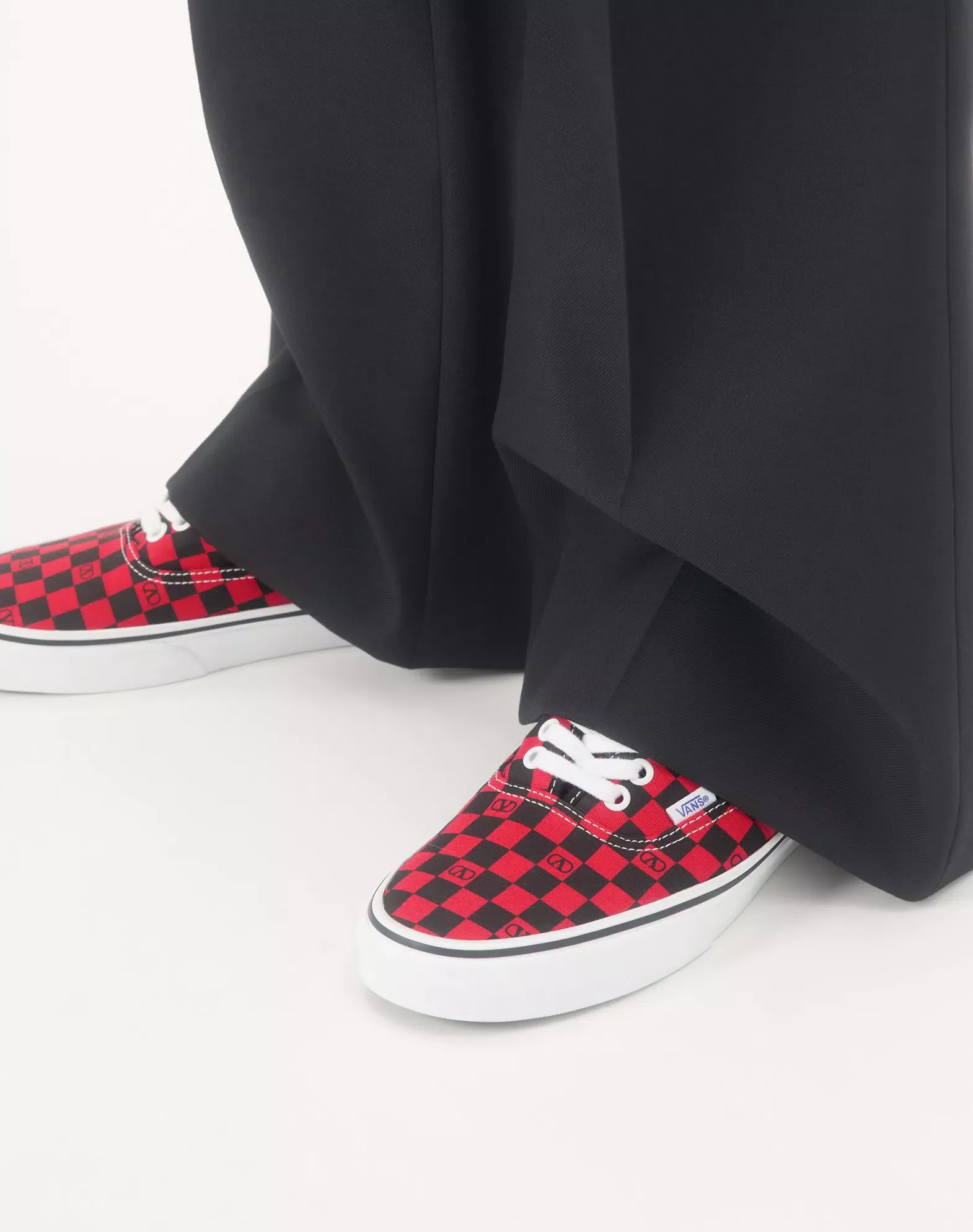 Ce Valentino Garavani And Vans Low-Top Trainer In Fabric With Vlogo Checkerboard Print - Image 6