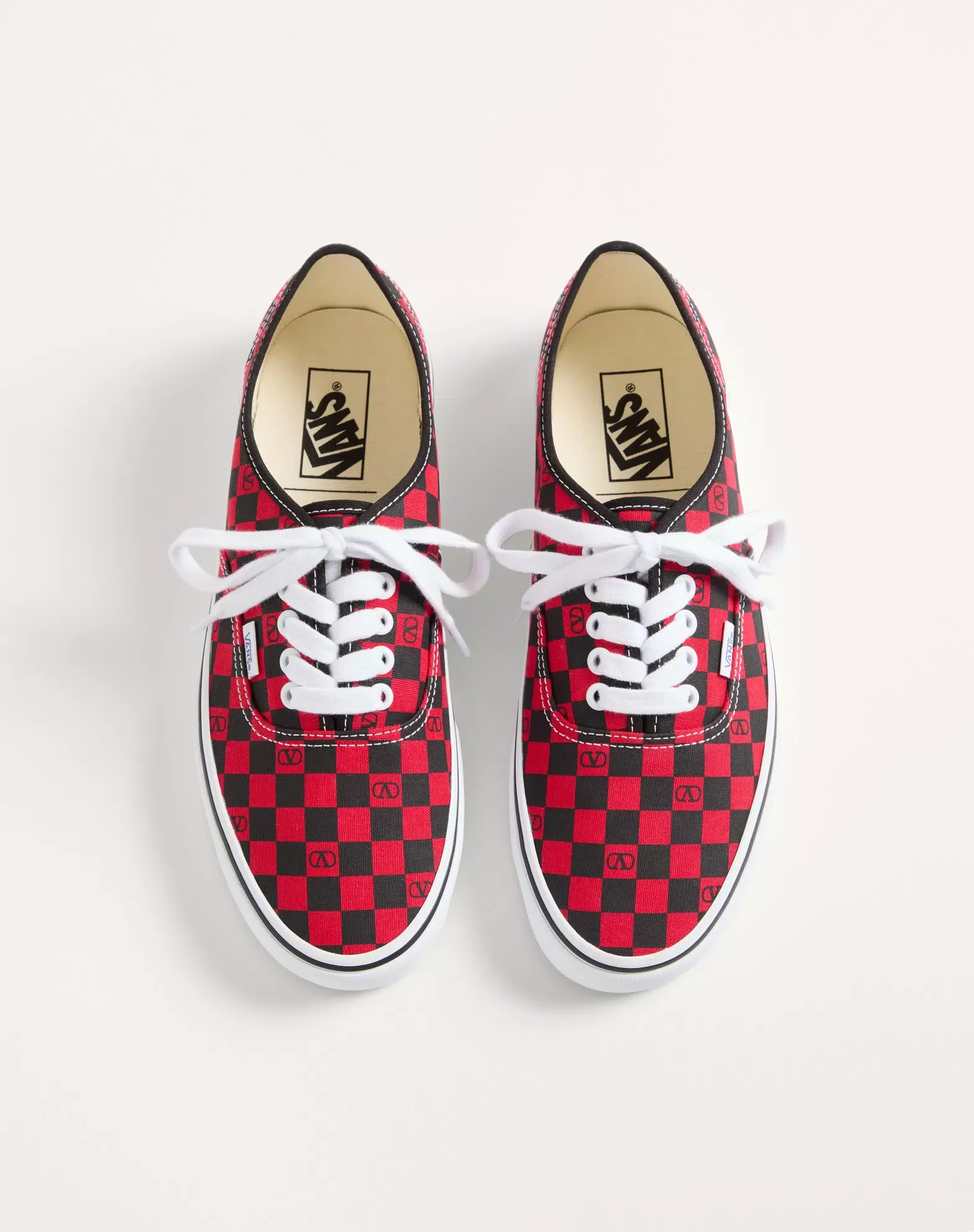 Ce Valentino Garavani And Vans Low-Top Trainer In Fabric With Vlogo Checkerboard Print - Image 8