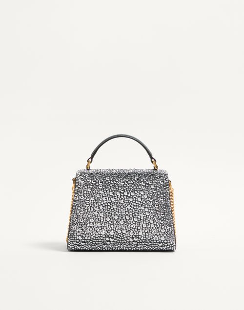 Valentino Garavani Mini Vsling Handbag With Rhinestones And Jewel Logo - Image 3