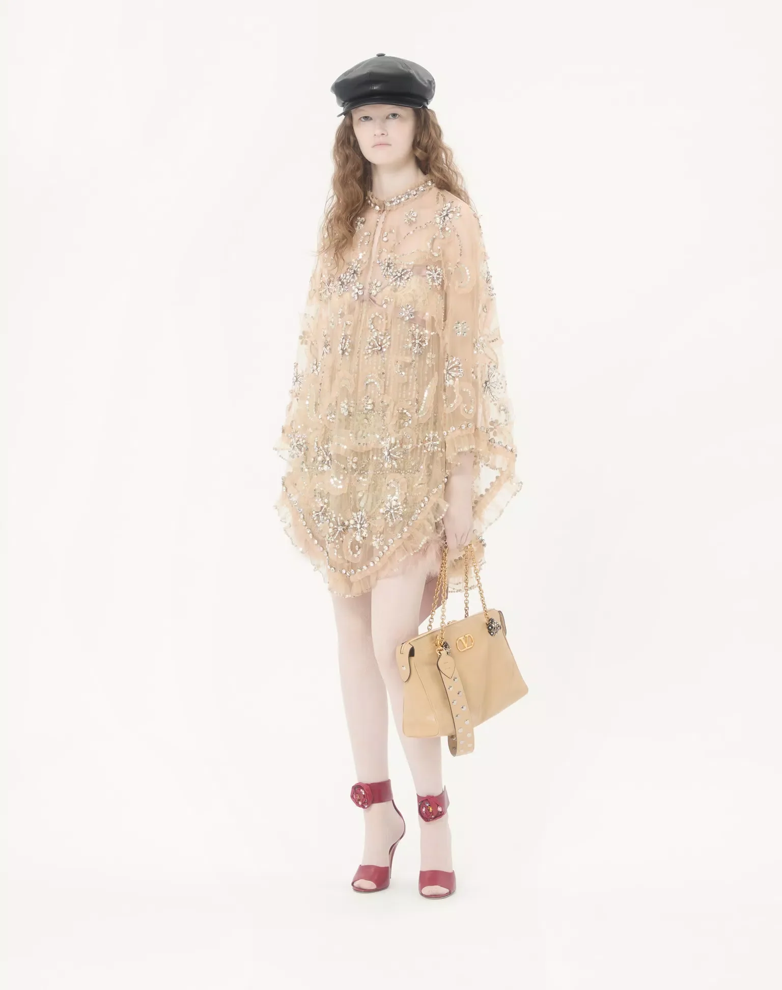 Valentino Garavani Panthea Shoulder Bag In Nappa Leather With Chevron Pattern - Image 9