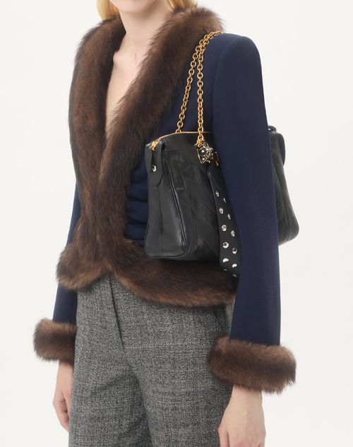 Valentino Garavani Panthea Shoulder Bag In Nappa Leather With Chevron Pattern - Image 3