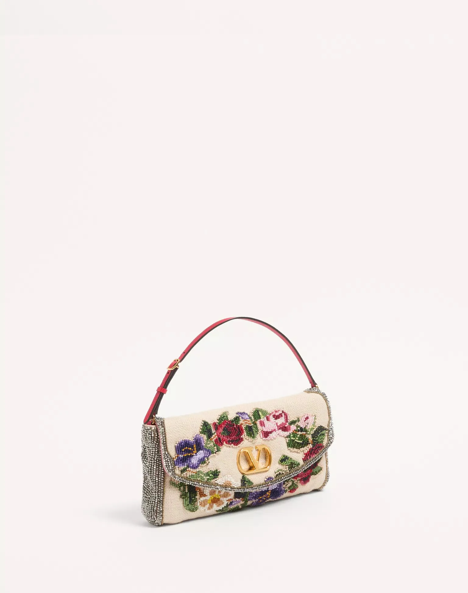 Valentino Garavani Vain Soft Embroidered Small Shoulder Bag - Image 3