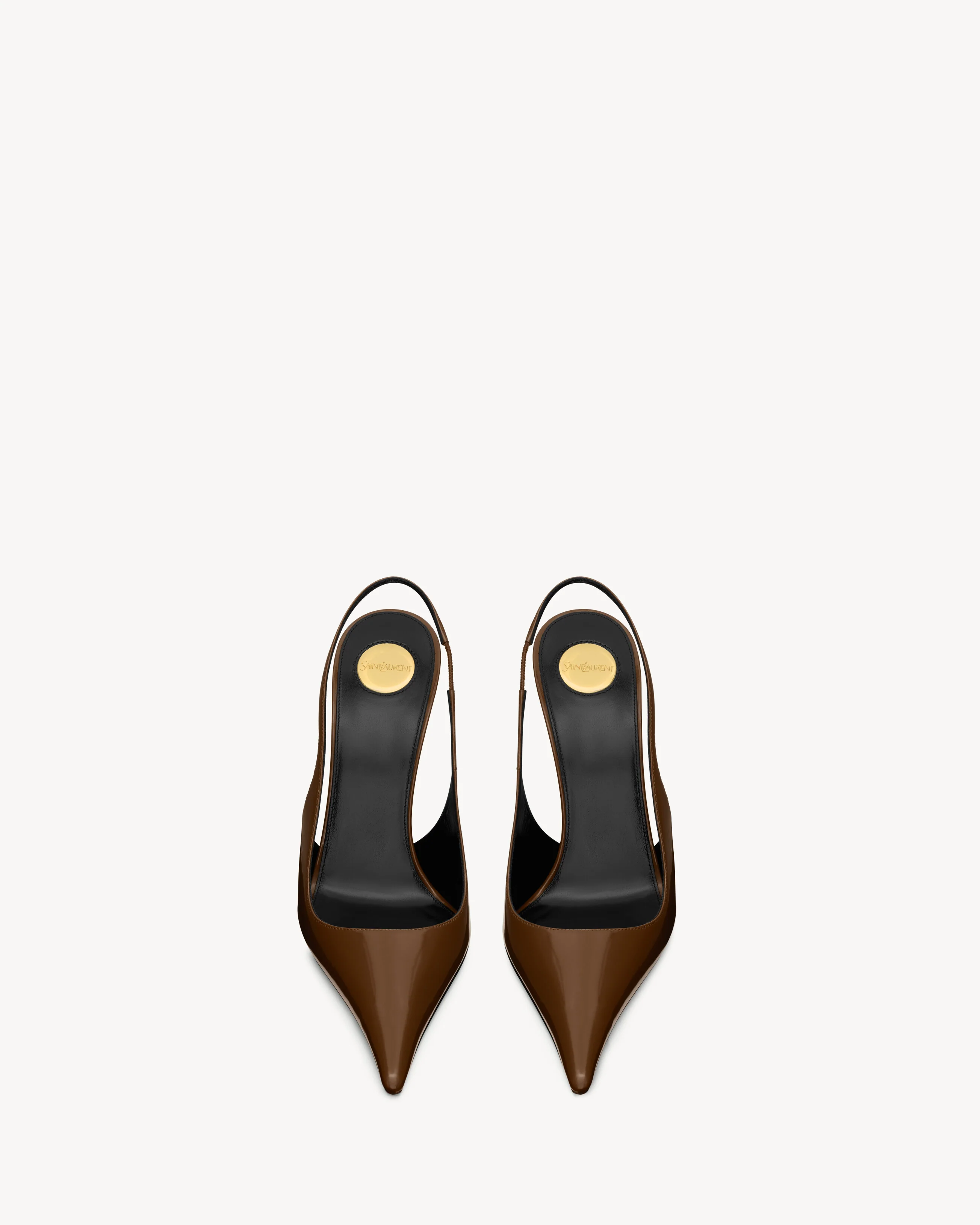 Vendome Slingback Pumps In Glazed Leather - Image 5