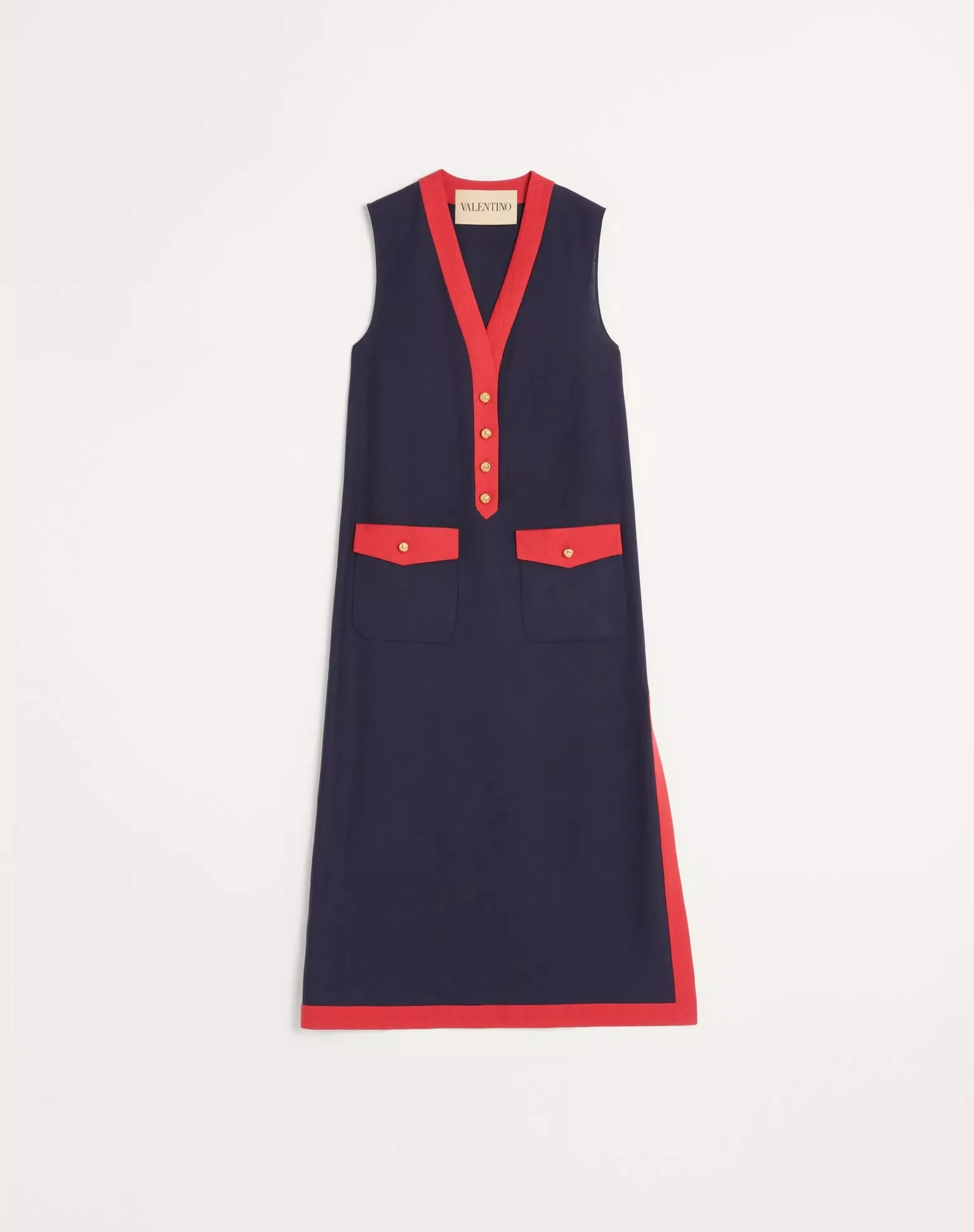 Viscose Linen Midi Dress