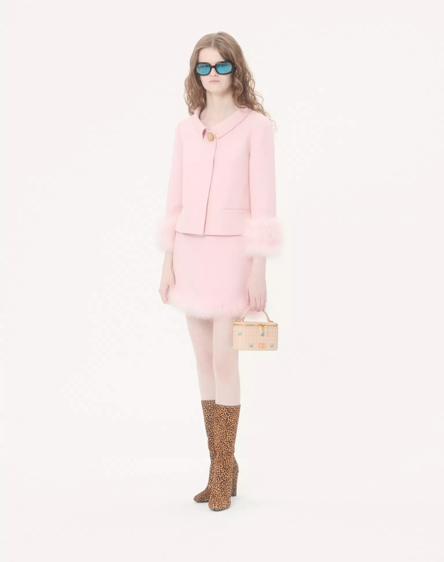 Vlogo Signature Mini Vanity Bag in Le Chat De La Maison Grainy Calfskin - Image 2