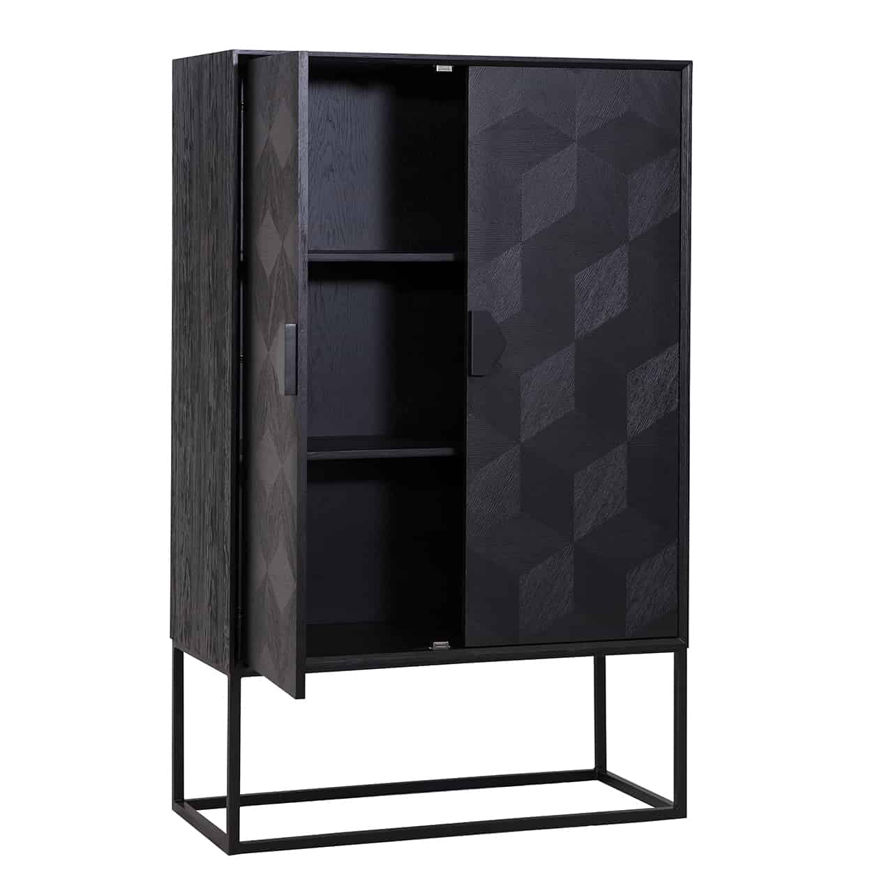 Wall cabinet Blax 2-doors (Black) - Image 6