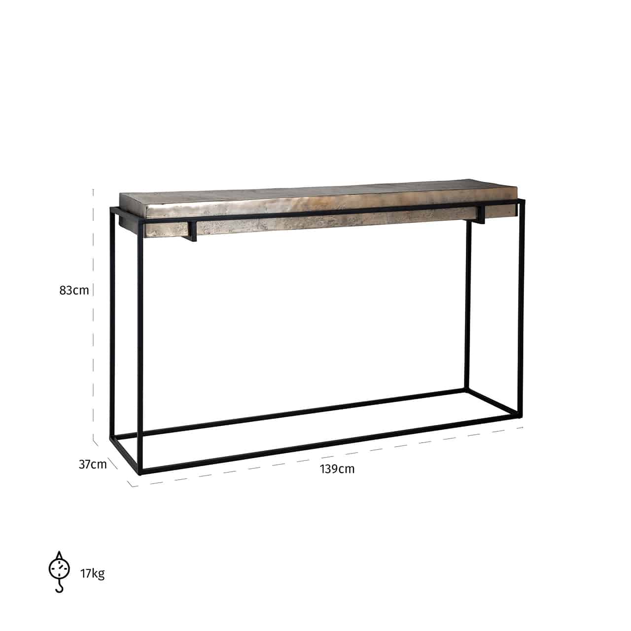 Wall Calloway champagne gold table (Champagne gold) - Image 5