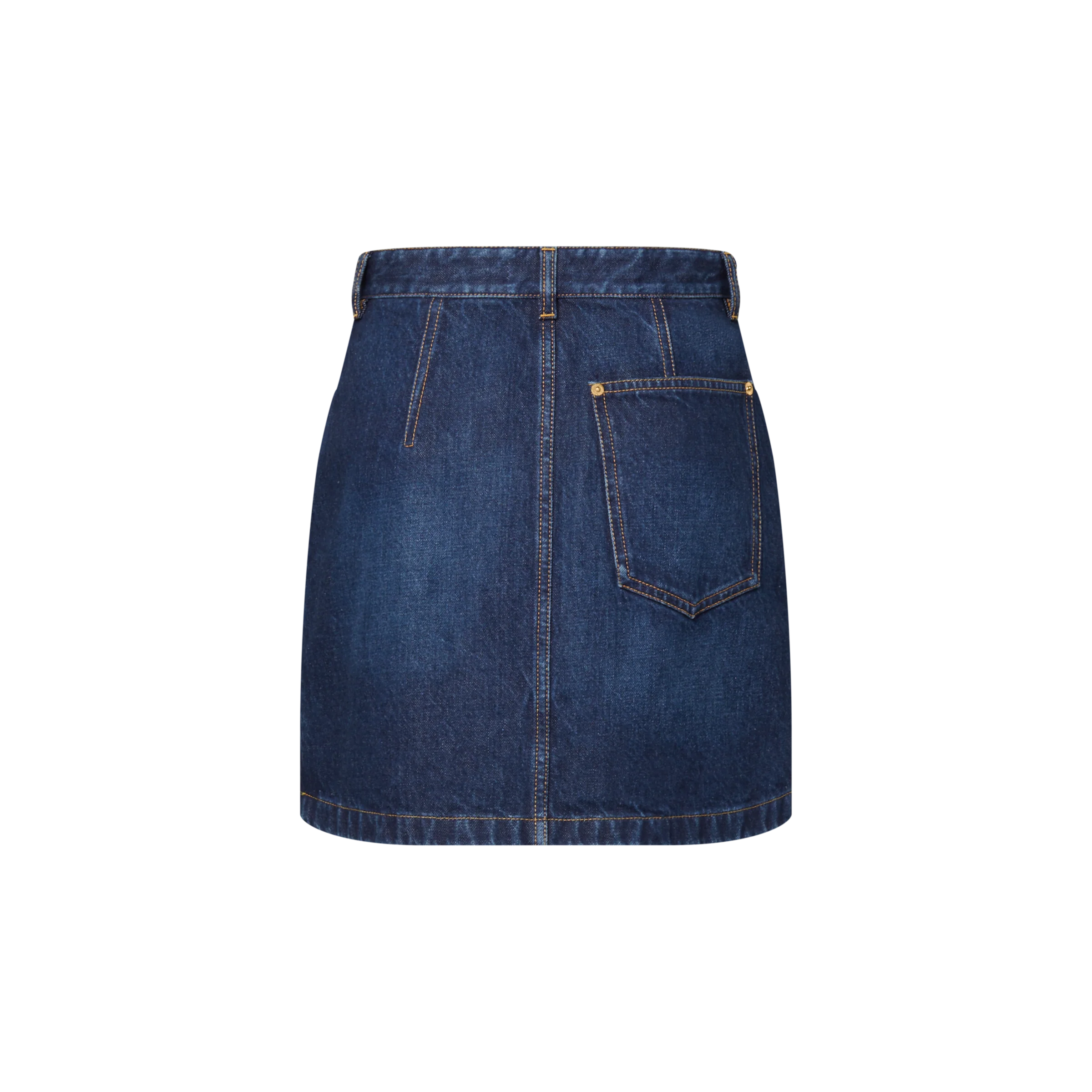 Washed Denim Skirt - Image 3