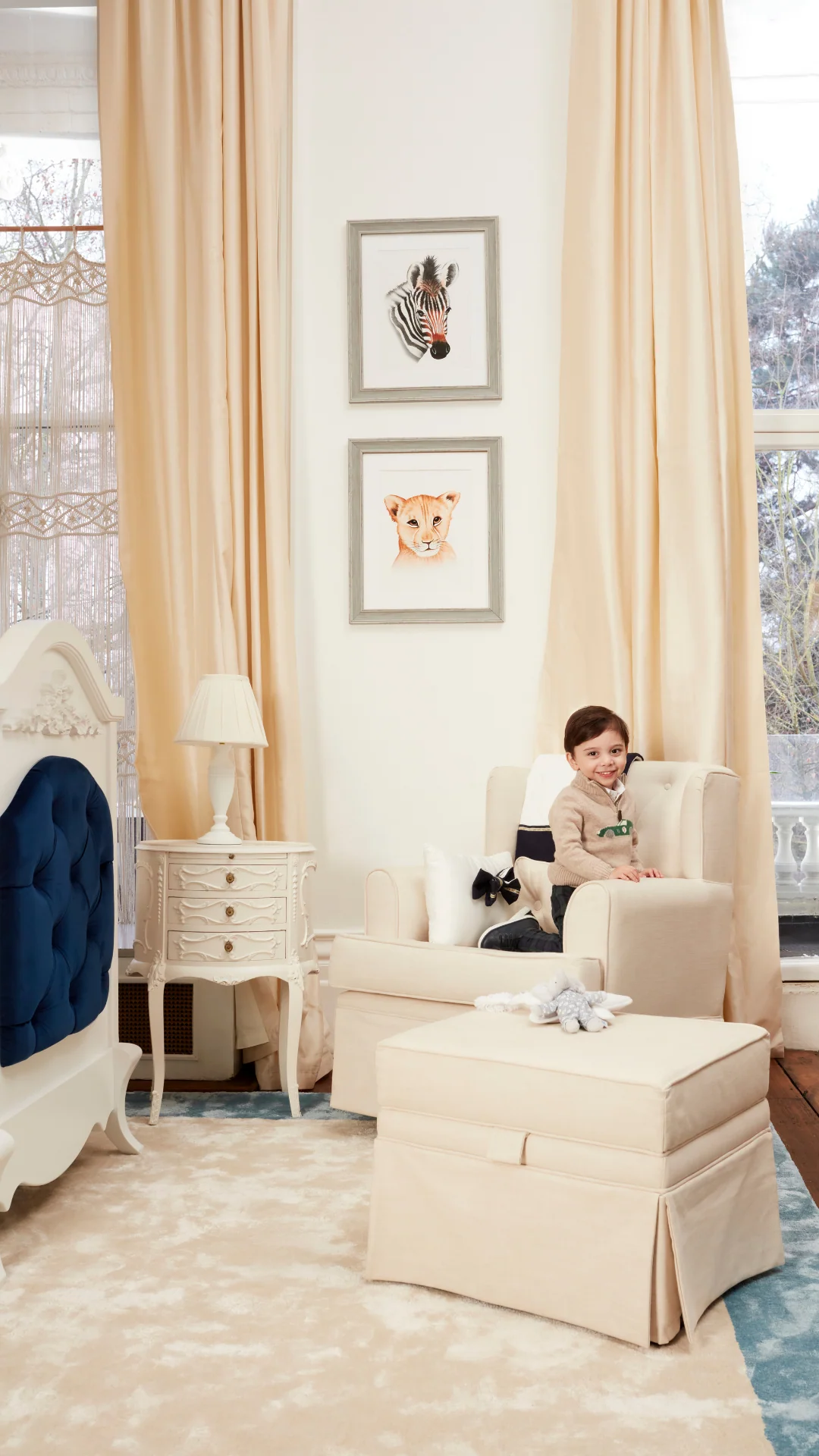 Wingback Nursery Glider - Image 5