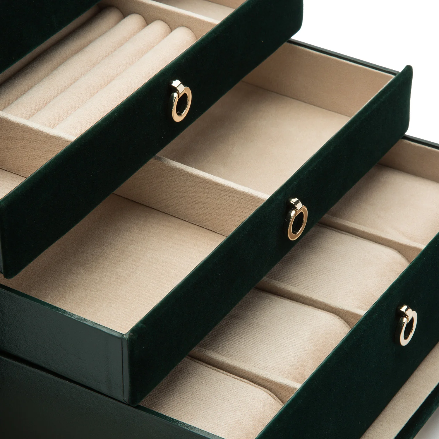 Zoe Large Jewelry Box Forest Green - Image 5