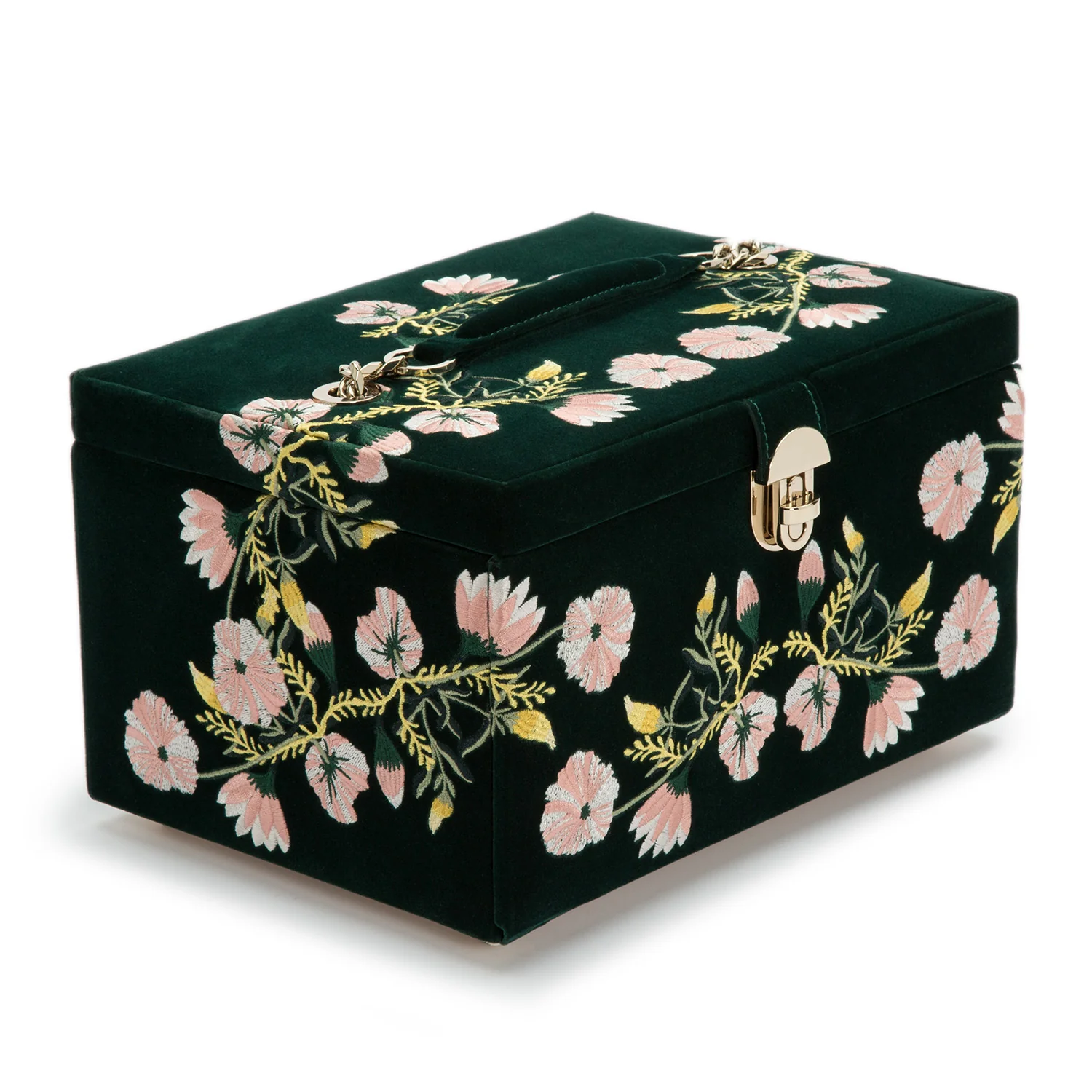 Zoe Medium Jewelry Box Forest Green - Image 3