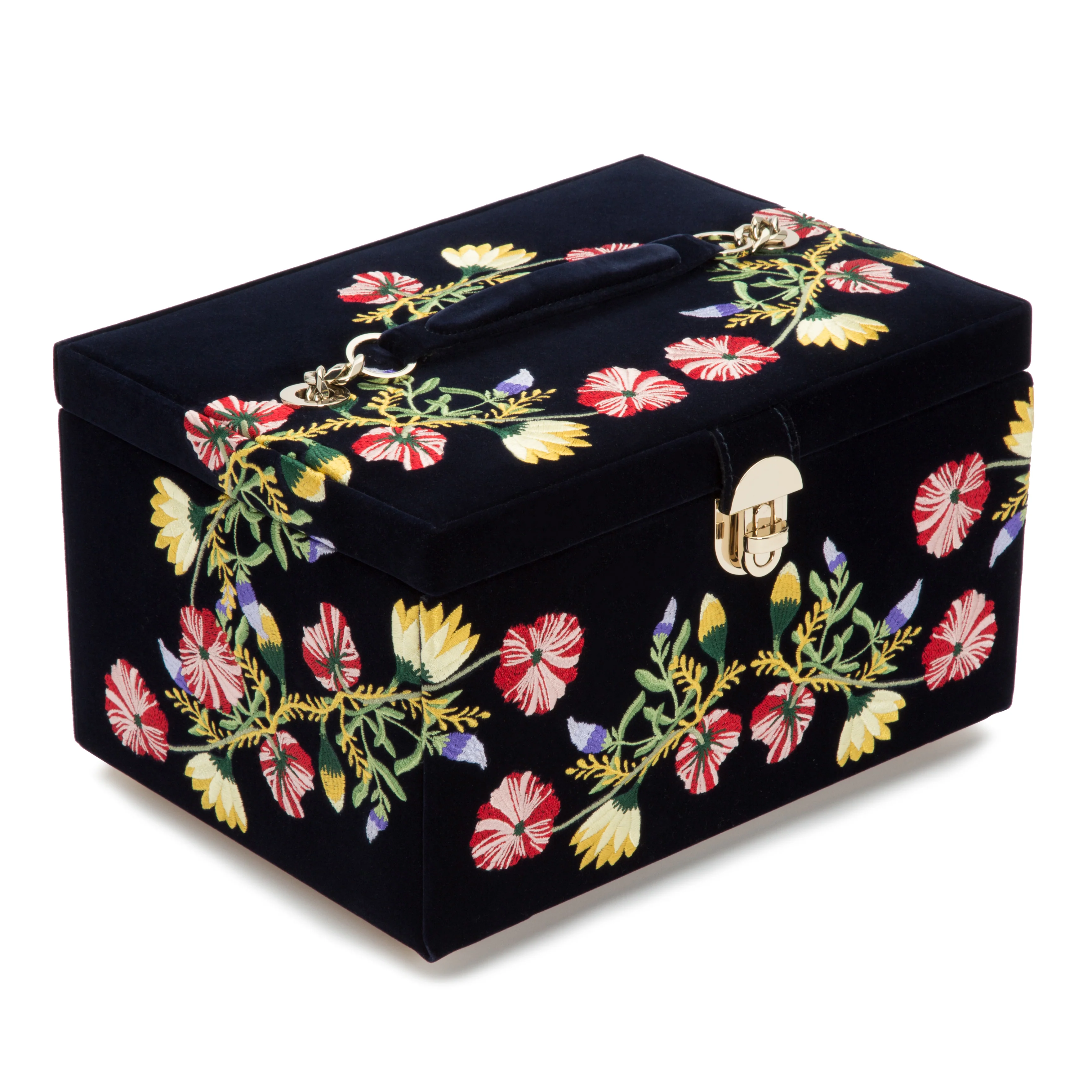 Zoe Medium Jewelry Box Indigo - Image 3