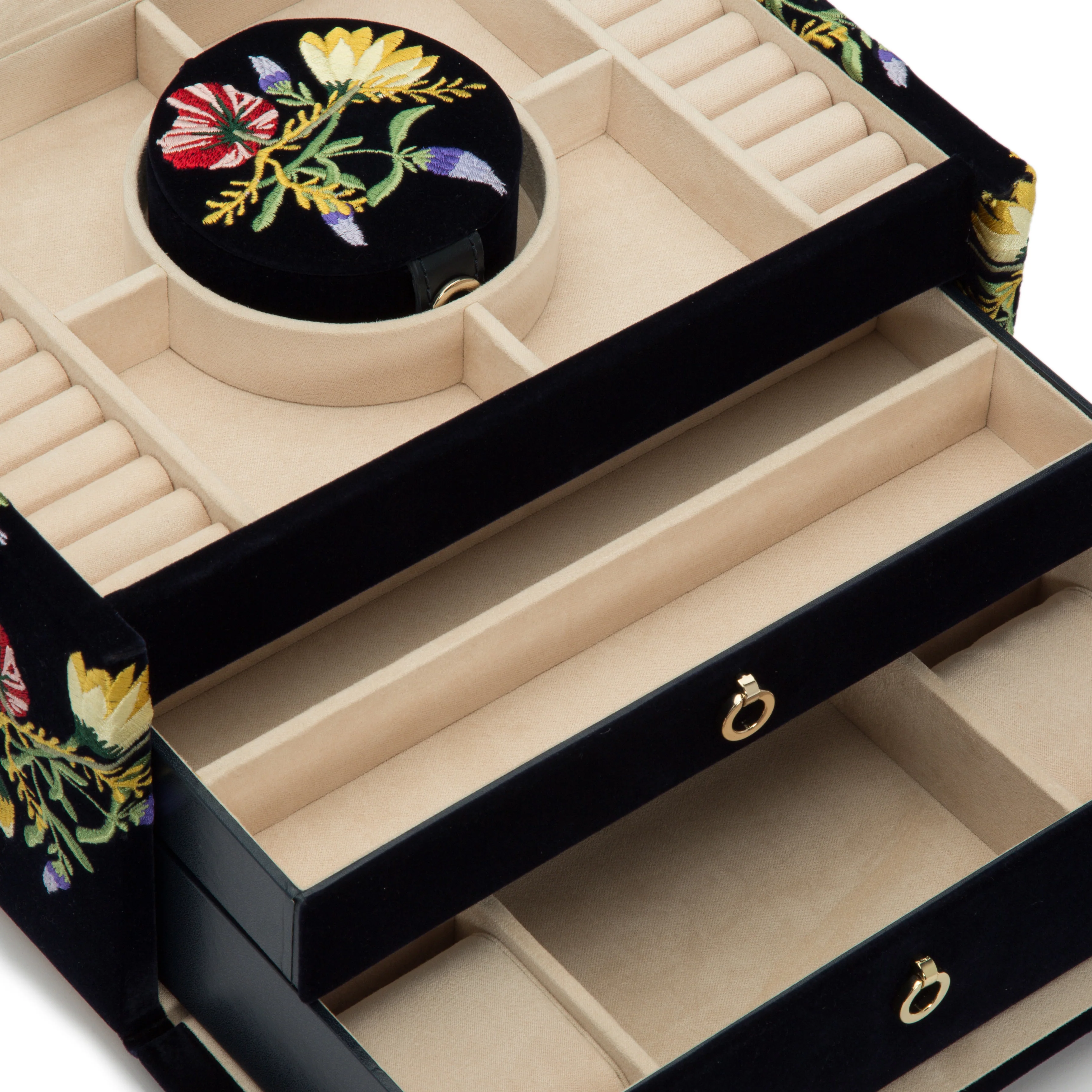 Zoe Medium Jewelry Box Indigo - Image 6