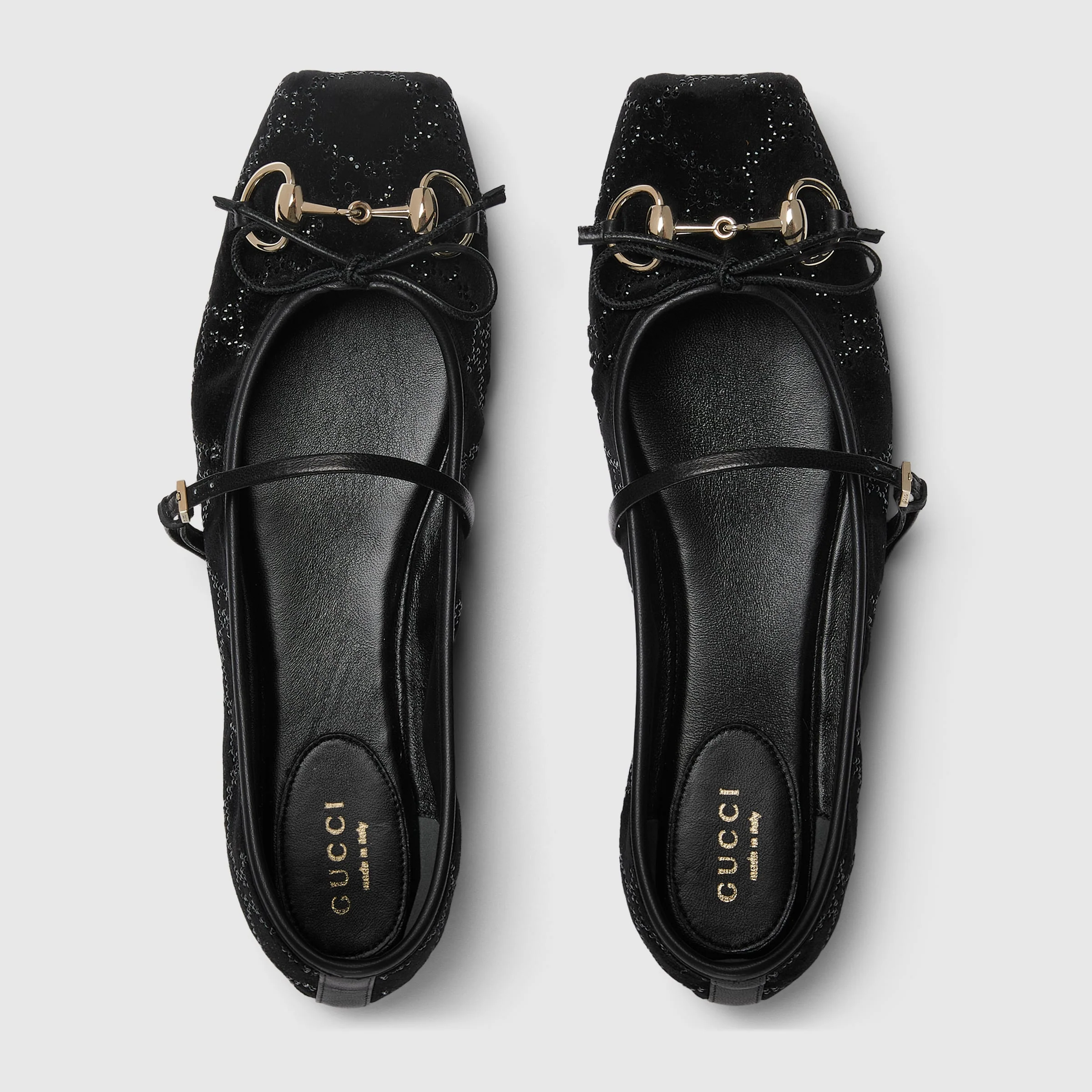 Women's Gg Crystal Gucci Horsebit Ballet Flat - Image 8