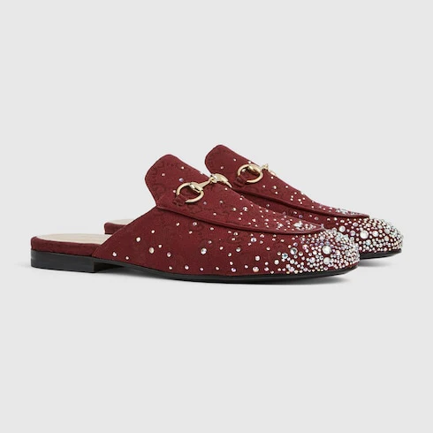 Women's Princetown Slipper With Crystals - Image 3