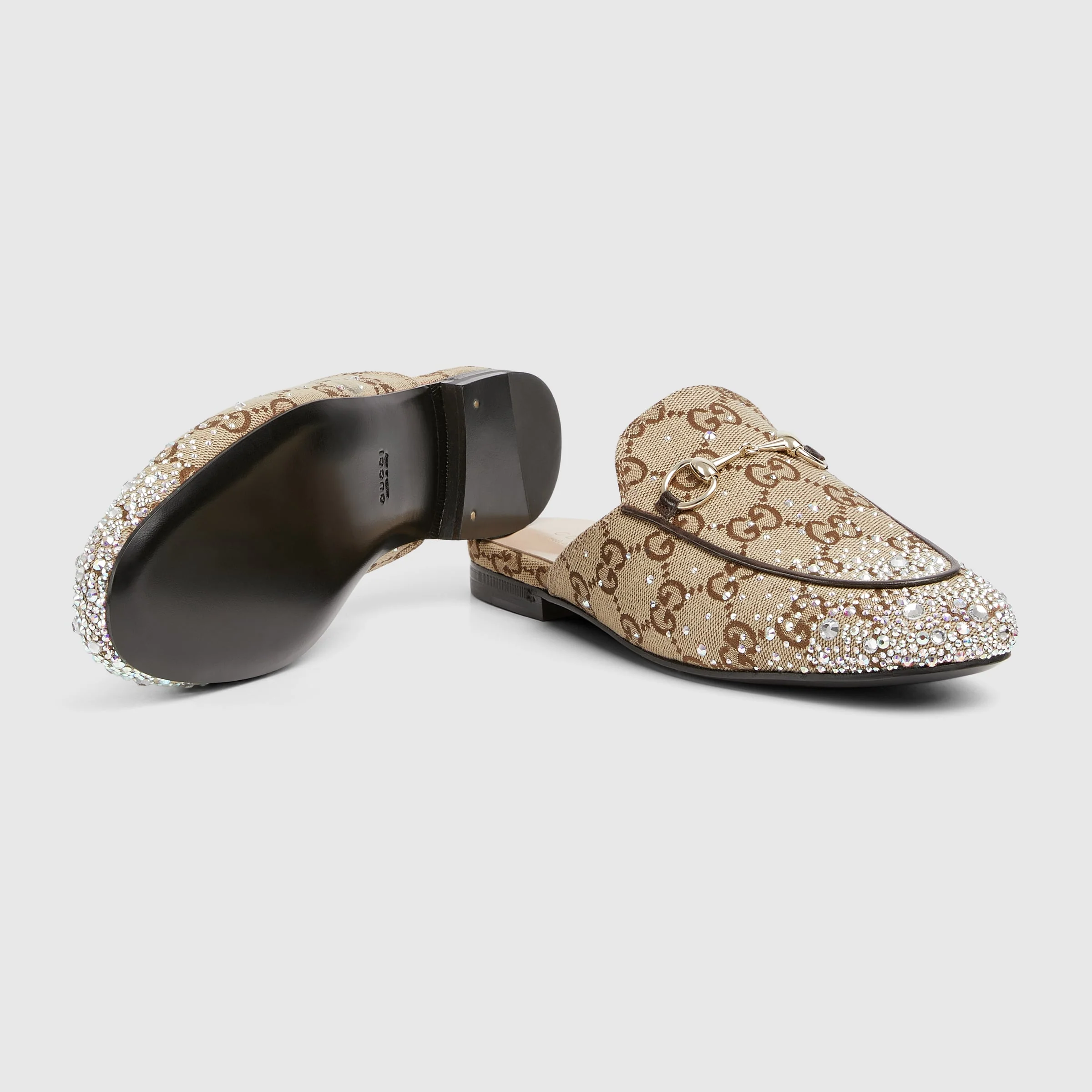 Women's Princetown Slipper With Crystals - Image 6