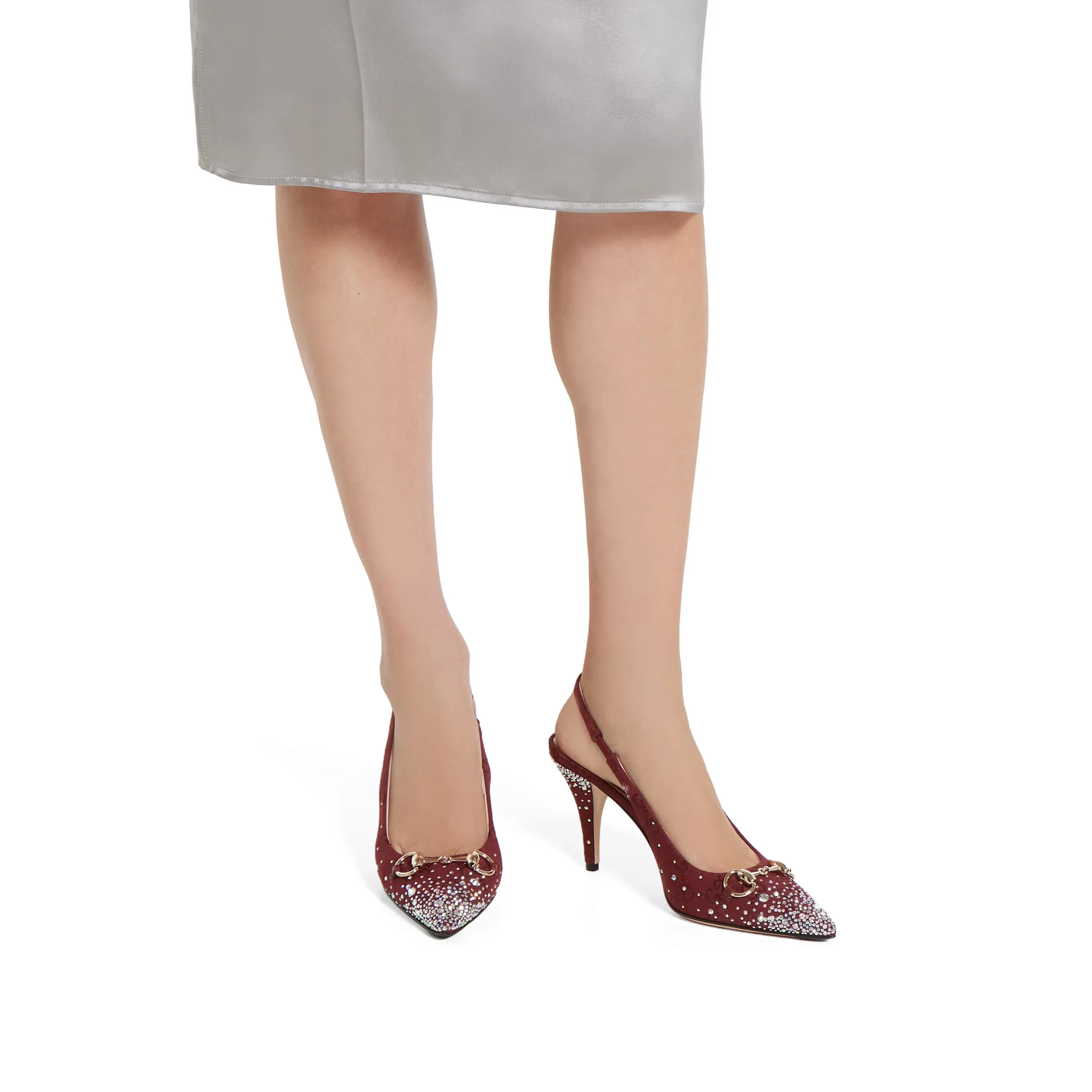 Women's Slingback Pump With Crystal Horsebit - Image 3