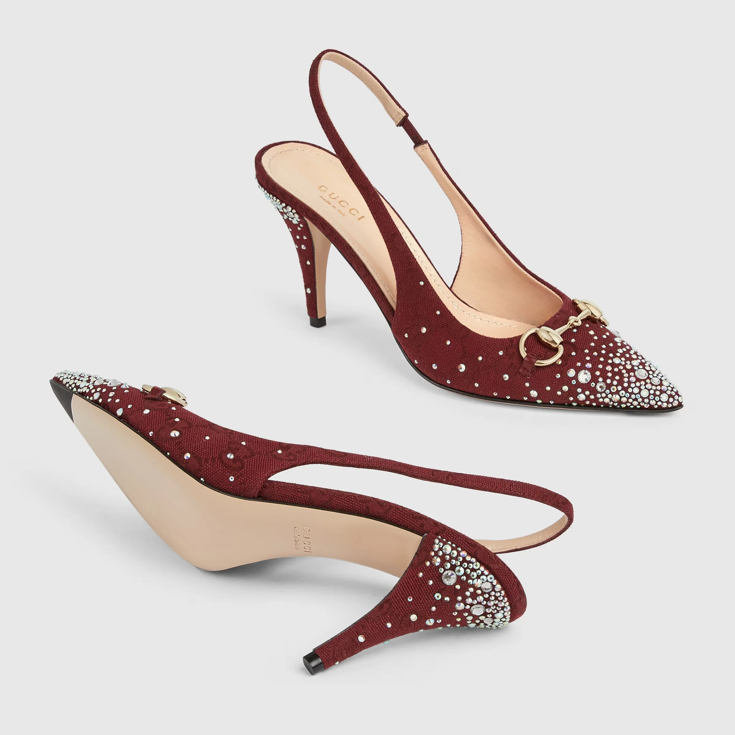 Women's Slingback Pump With Crystal Horsebit - Image 4