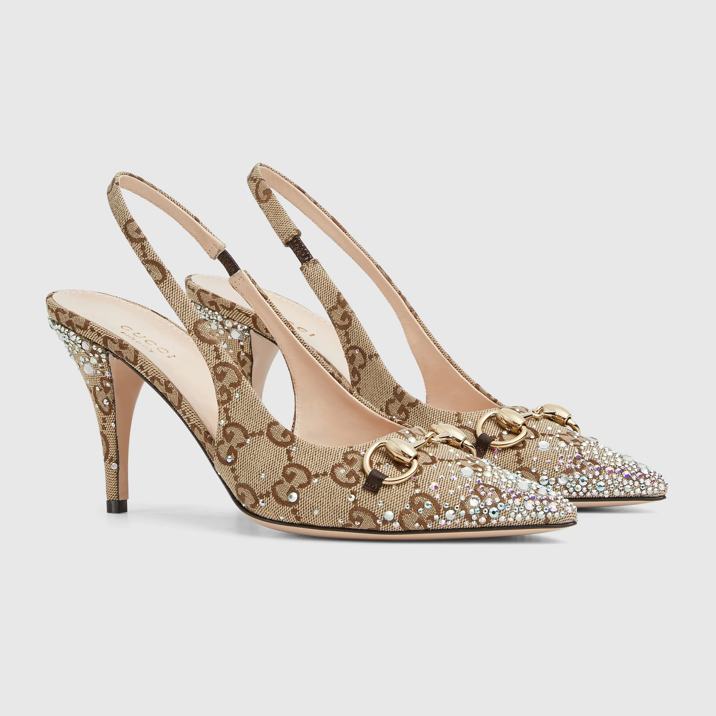 Women's Slingback Pump With Crystal Horsebit - Image 8
