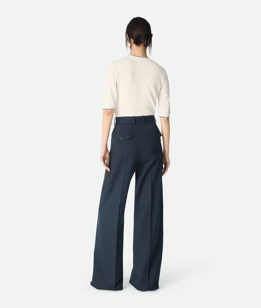 Wool And Cotton Trousers - Image 3