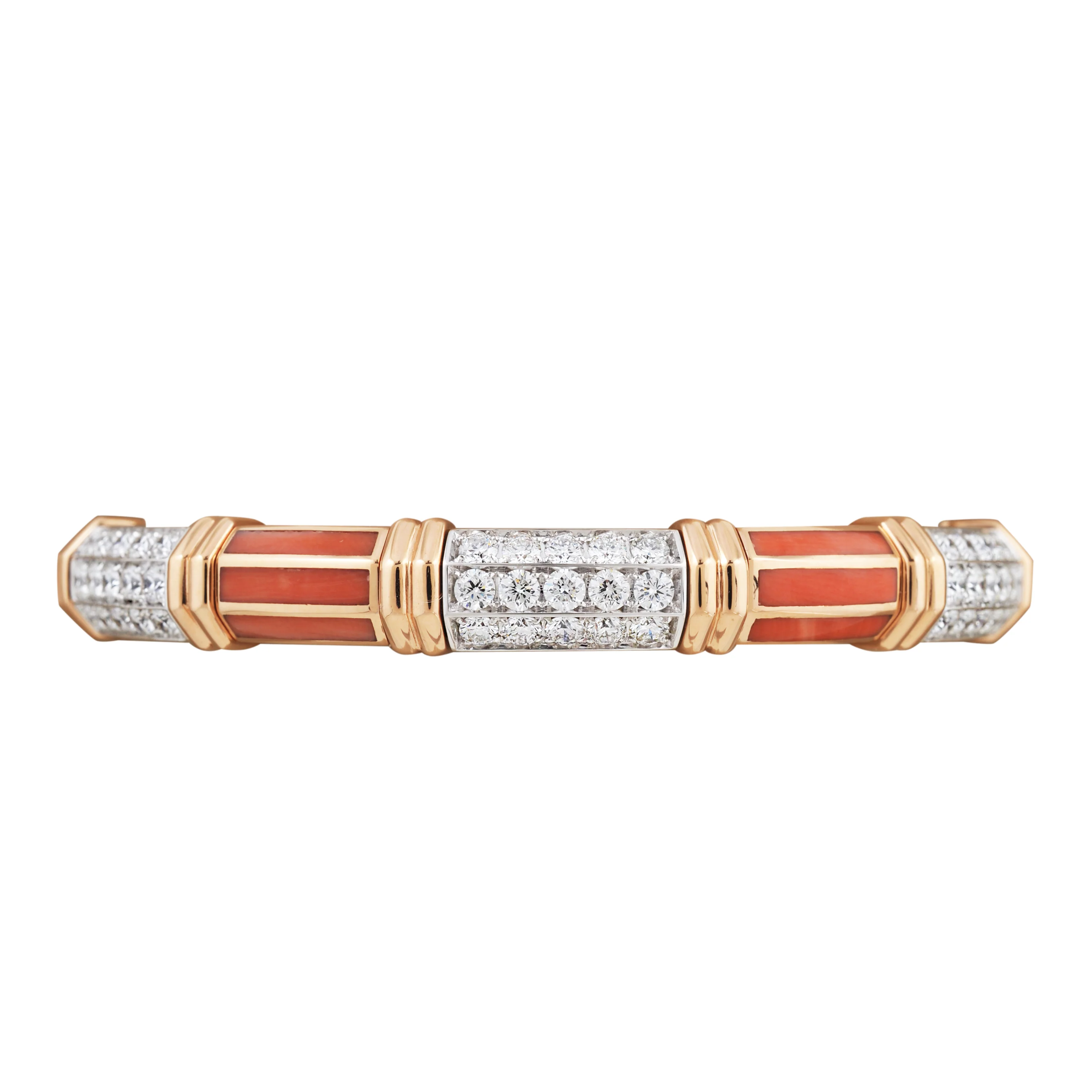 Xpandable™ diamond and coral bracelet - Image 3