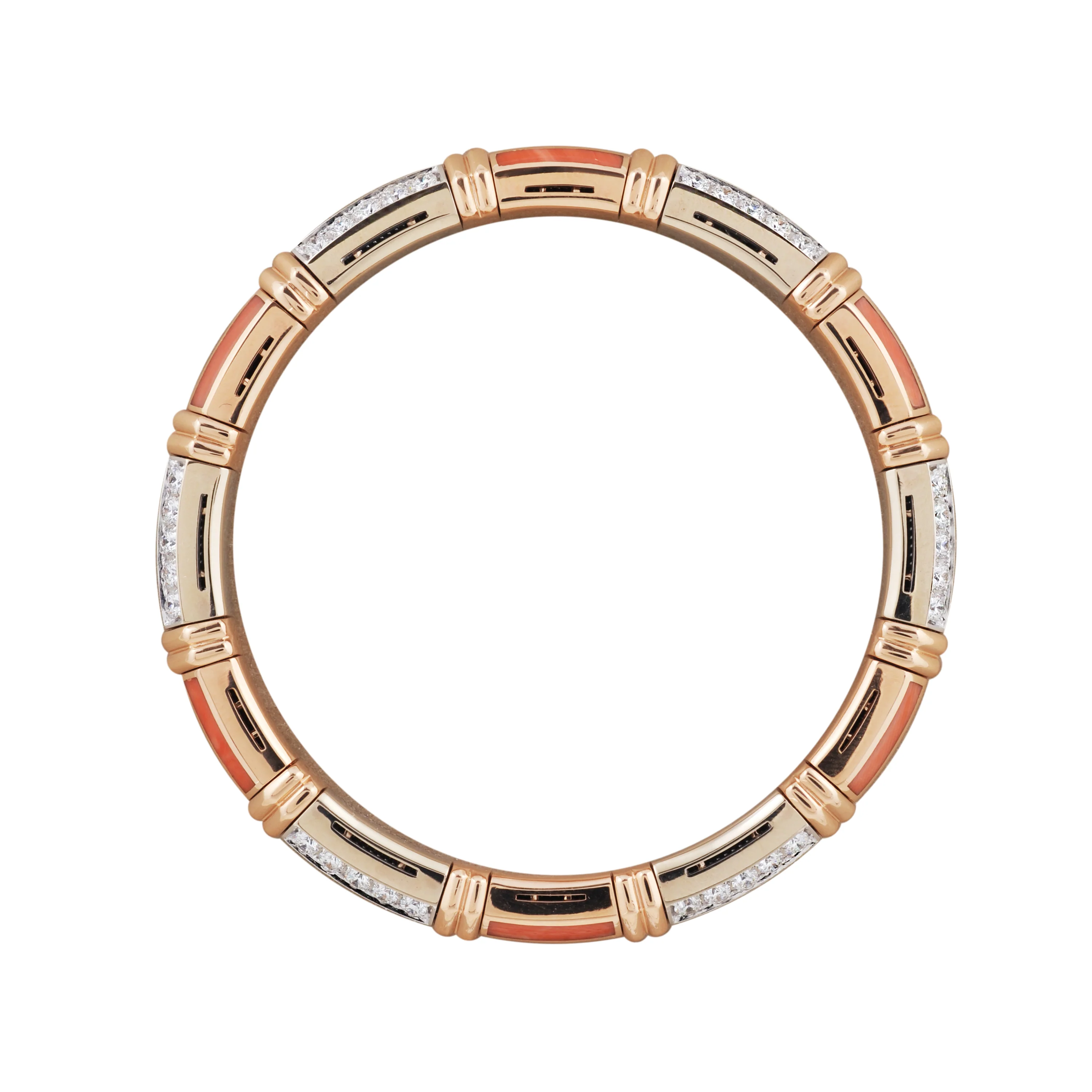 Xpandable™ diamond and coral bracelet - Image 4