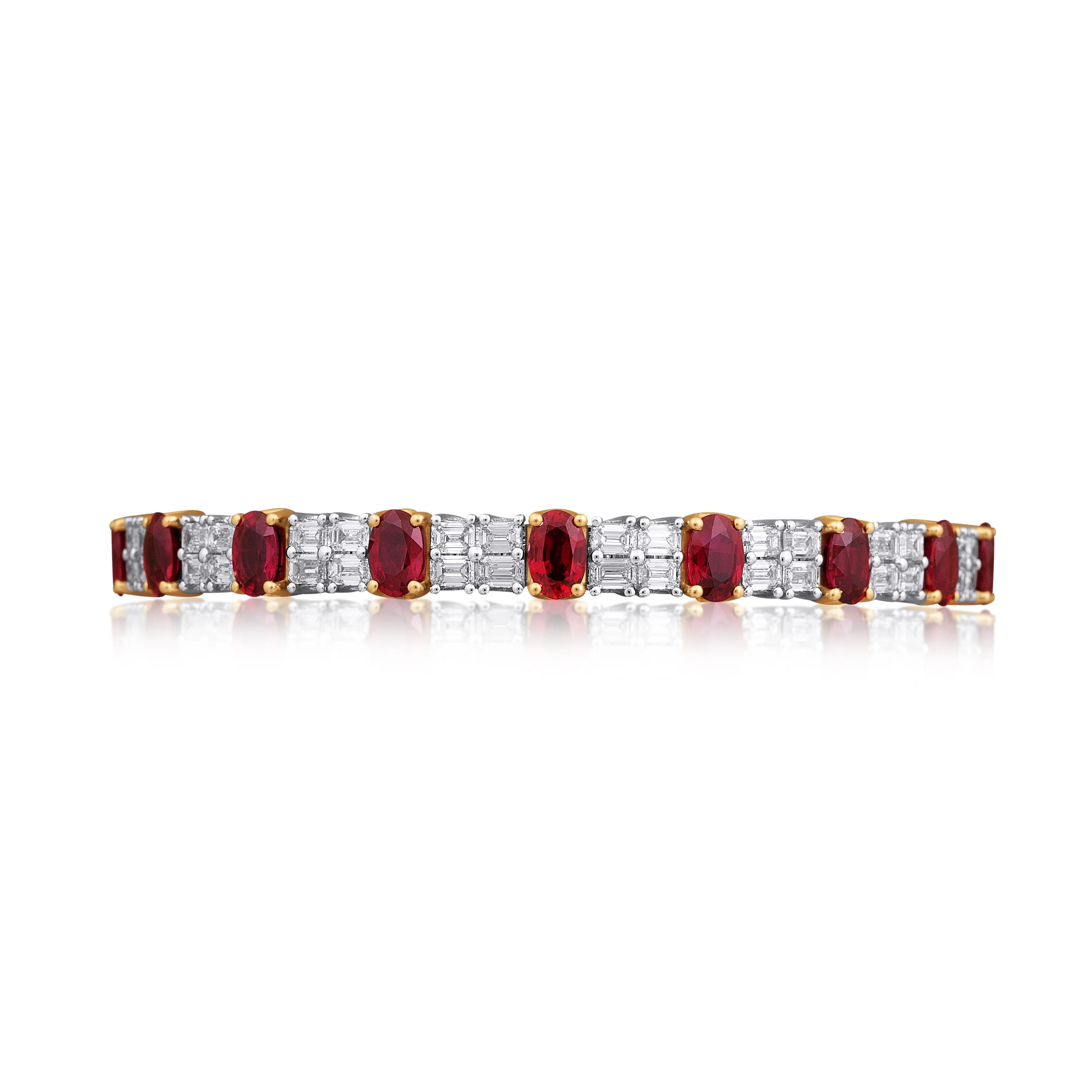 Xpandable™ diamond and ruby bracelet - Image 2