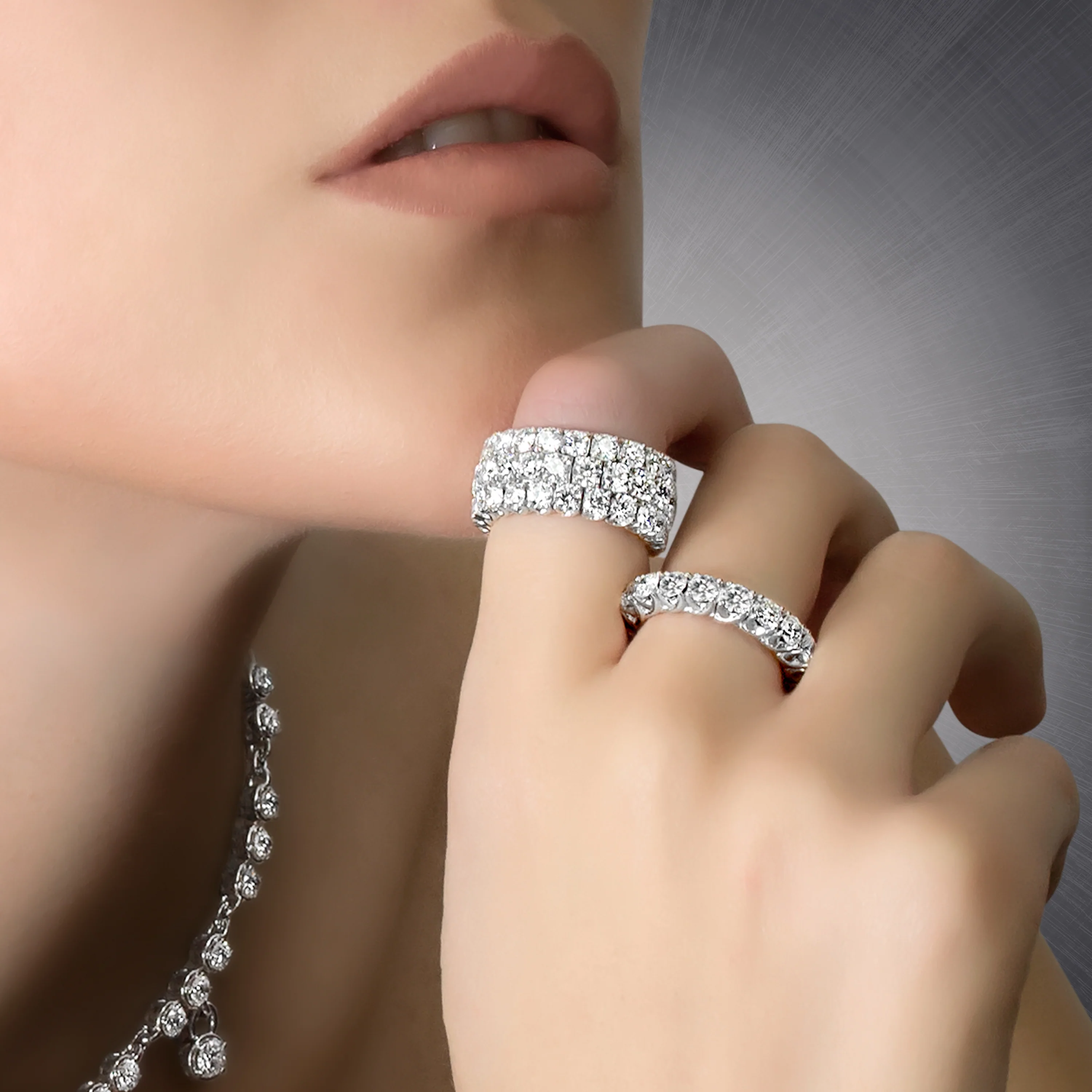 Xpandable™ full eternity diamond band. - Image 2